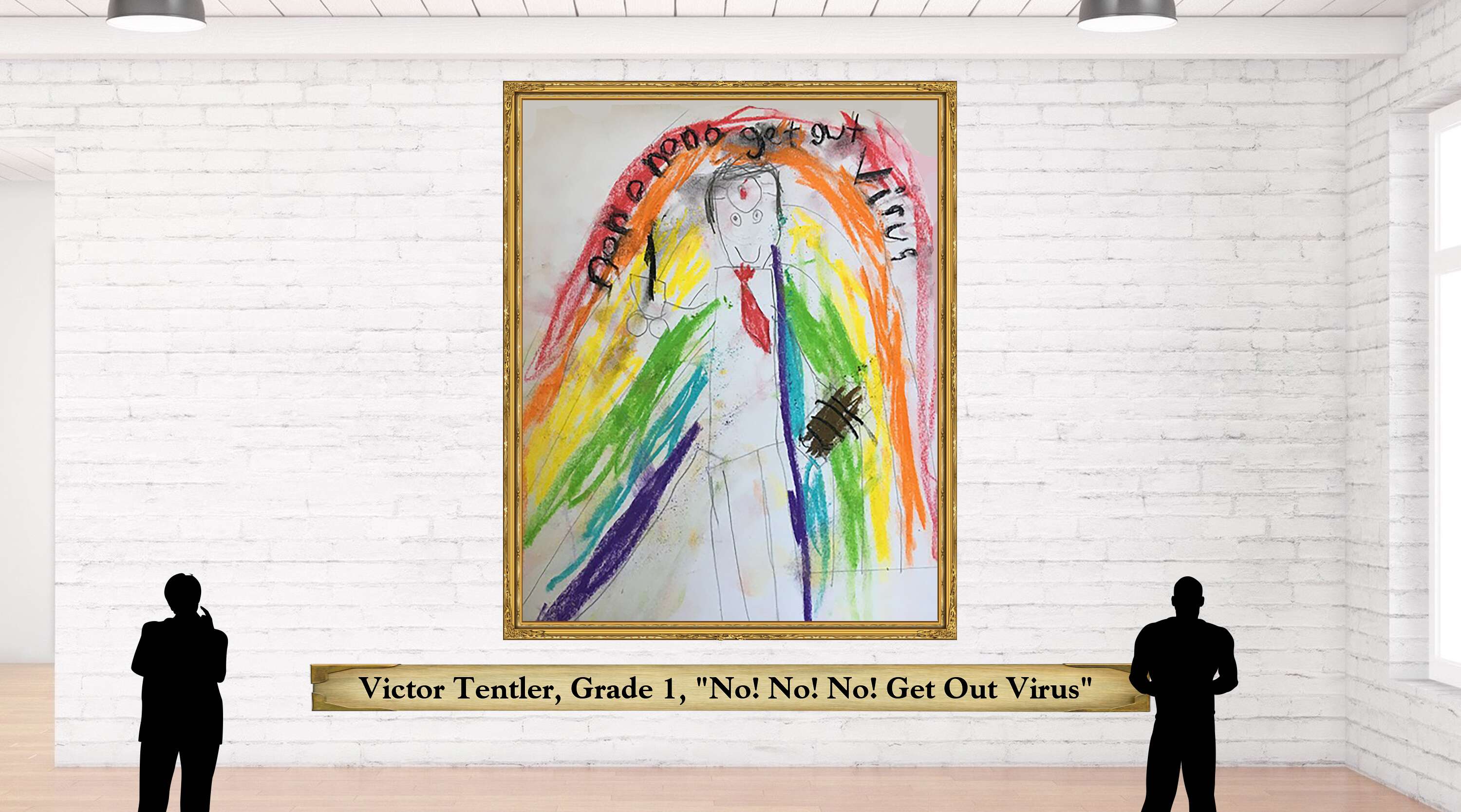Victor Tentler, Grade 1, &quot;No! No! No! Get Out Virus&quot; 
