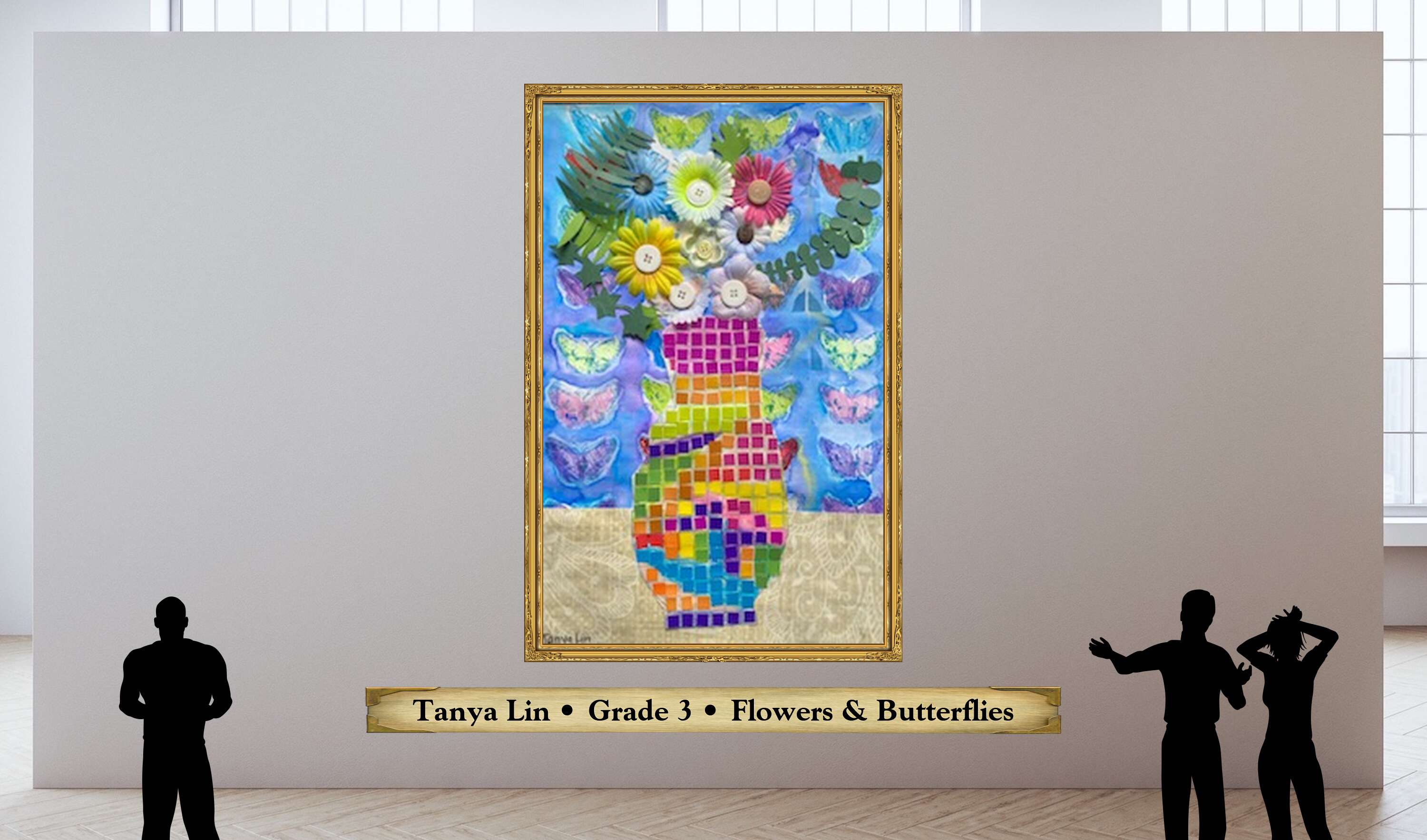 Tanya Lin • Grade 3 • Flowers &amp; Butterflies