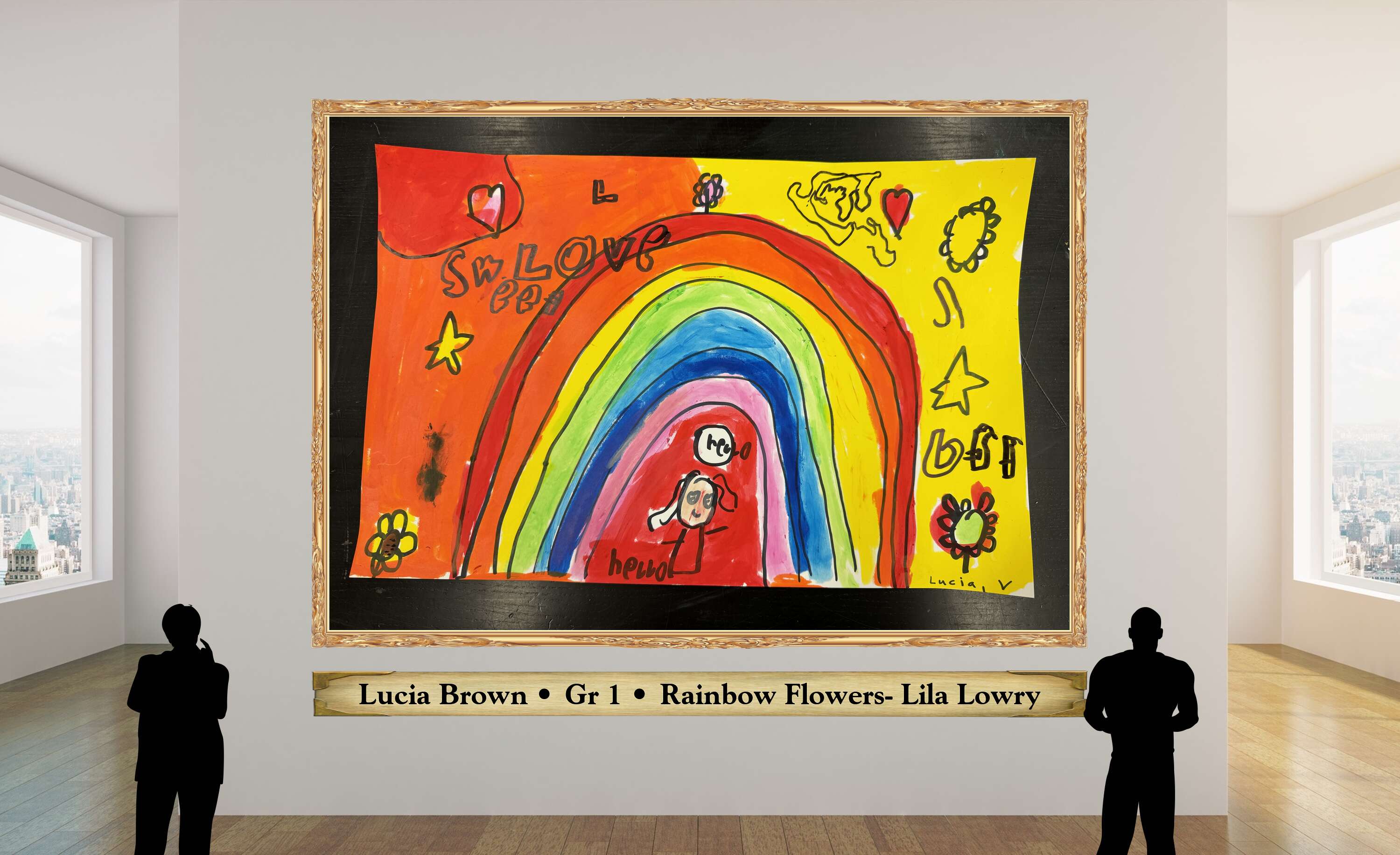 Lucia Brown • Gr 1 • Rainbow Flowers- Lila Lowry