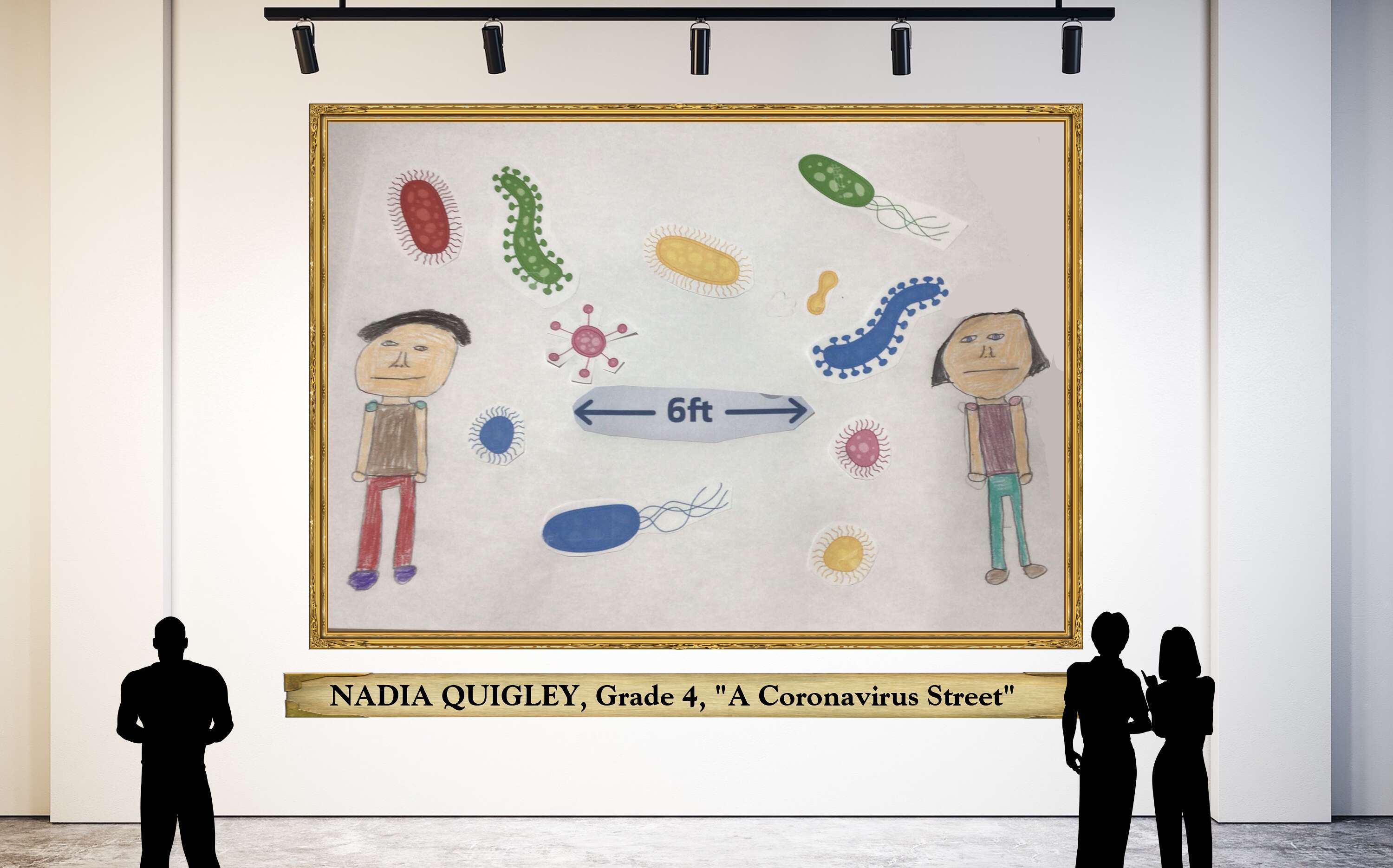 NADIA QUIGLEY, Grade 4, &quot;A Coronavirus Street&quot;      