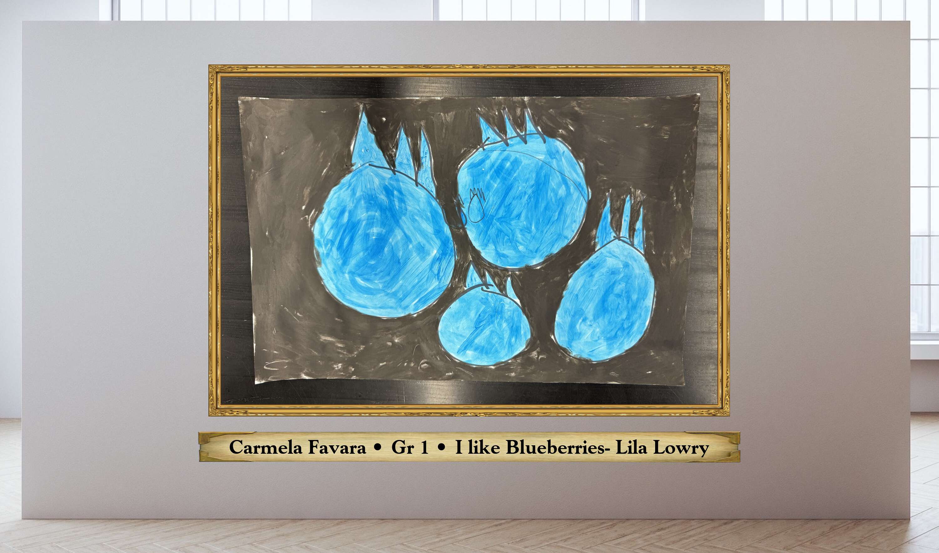 Carmela Favara • Gr 1 • I like Blueberries- Lila Lowry