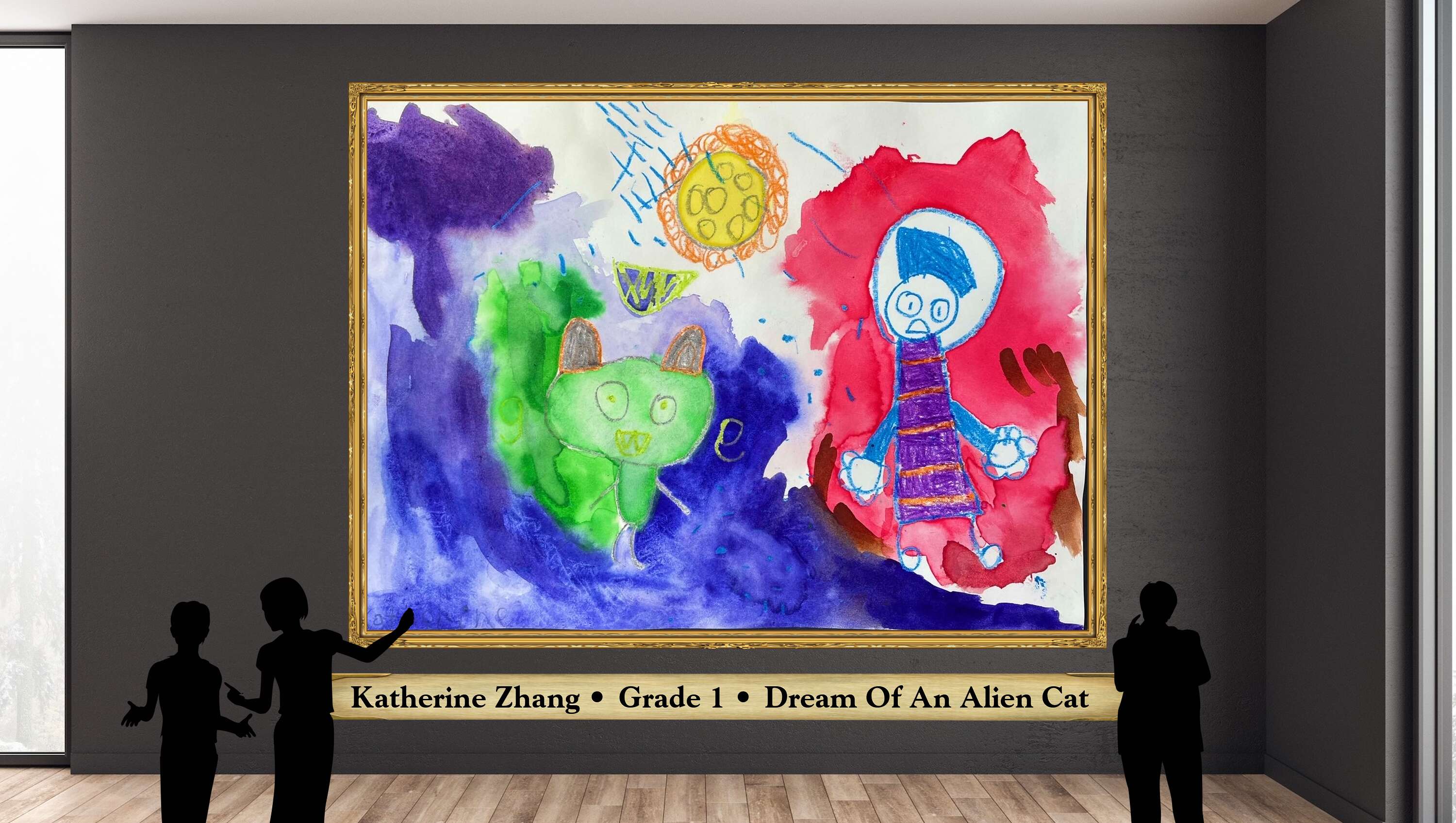 Katherine Zhang • Grade 1 • Dream Of An Alien Cat  