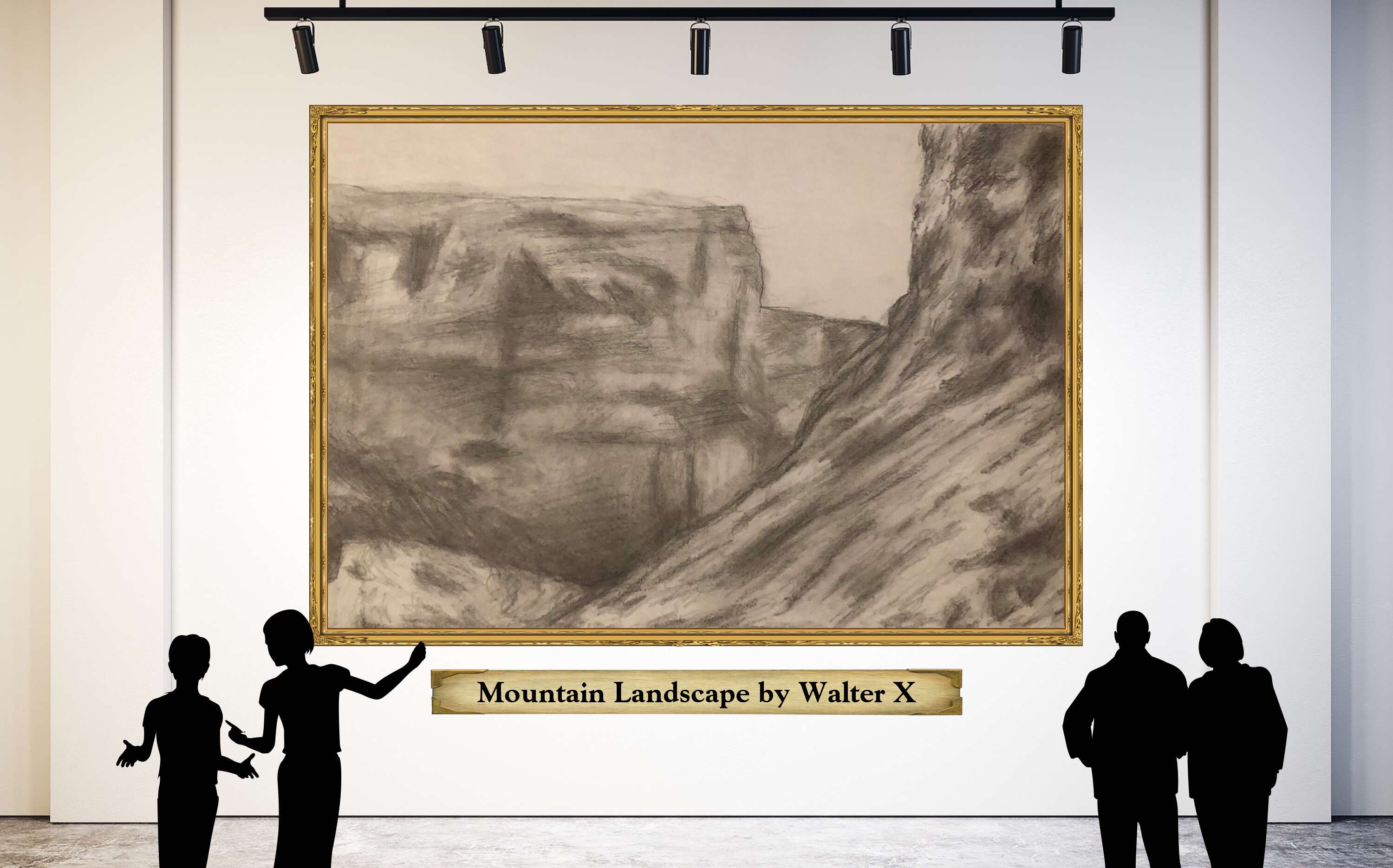 Mountain Landscape by Walter X