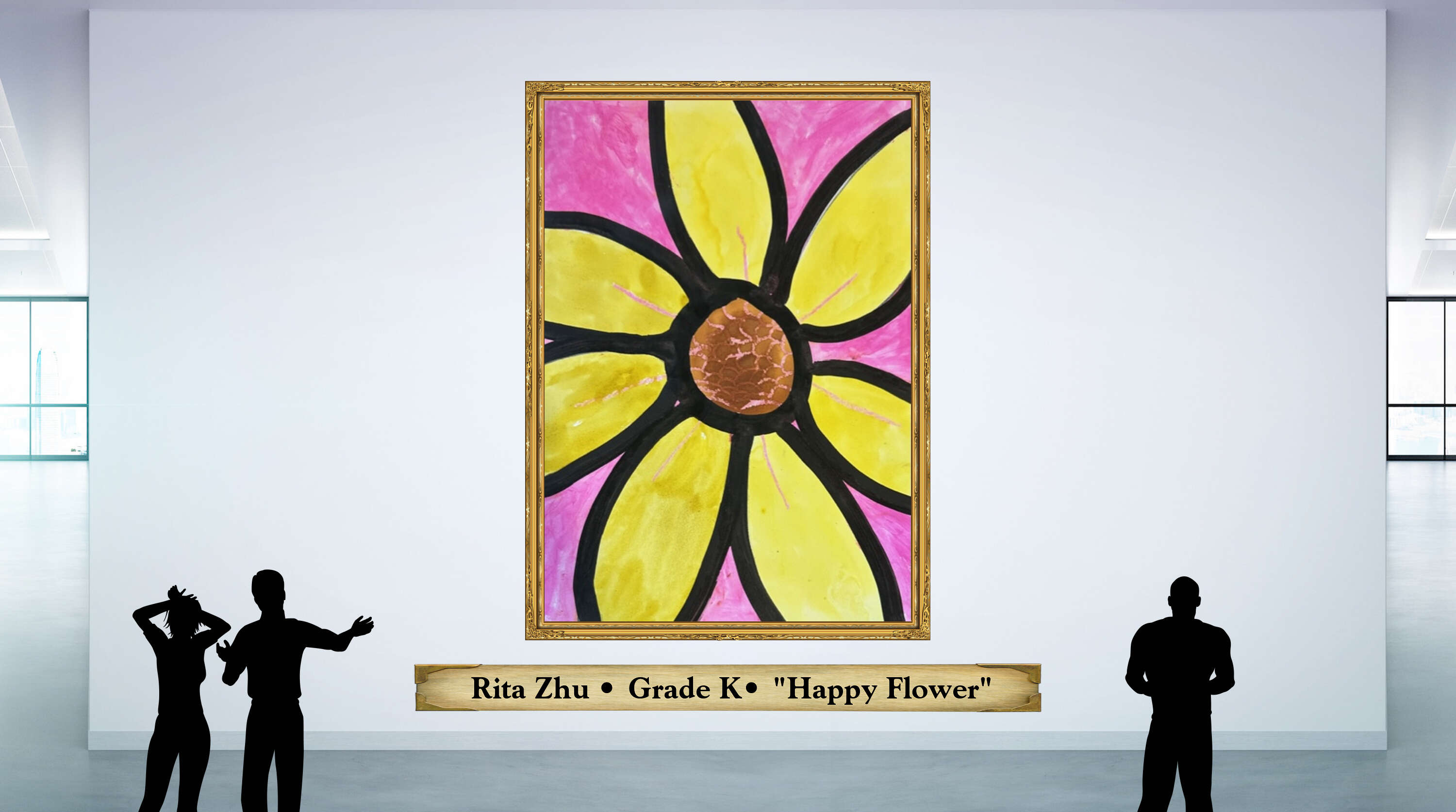  Rita Zhu • Grade K• &quot;Happy Flower&quot;