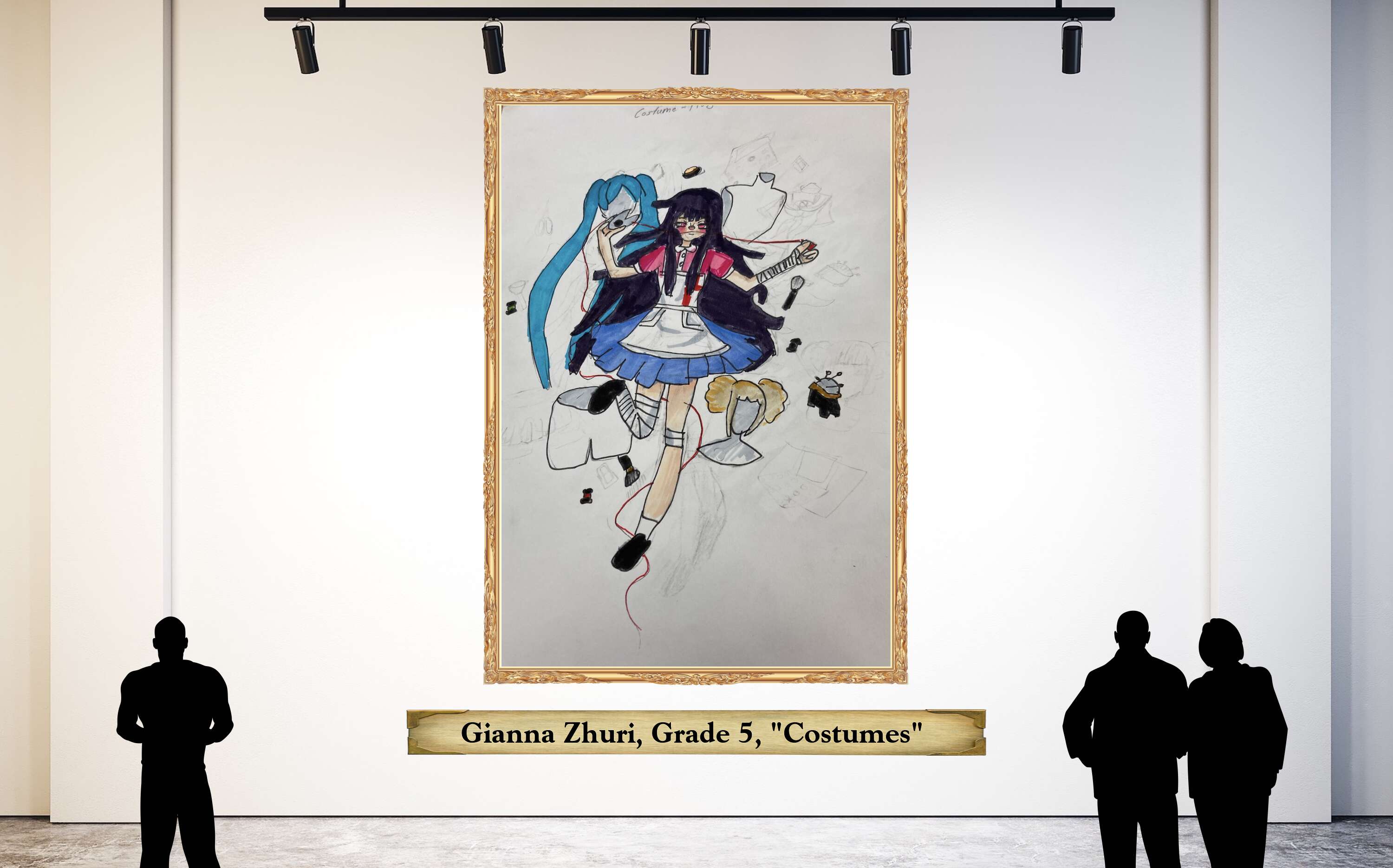  Gianna Zhuri, Grade 5, &quot;Costumes&quot;  