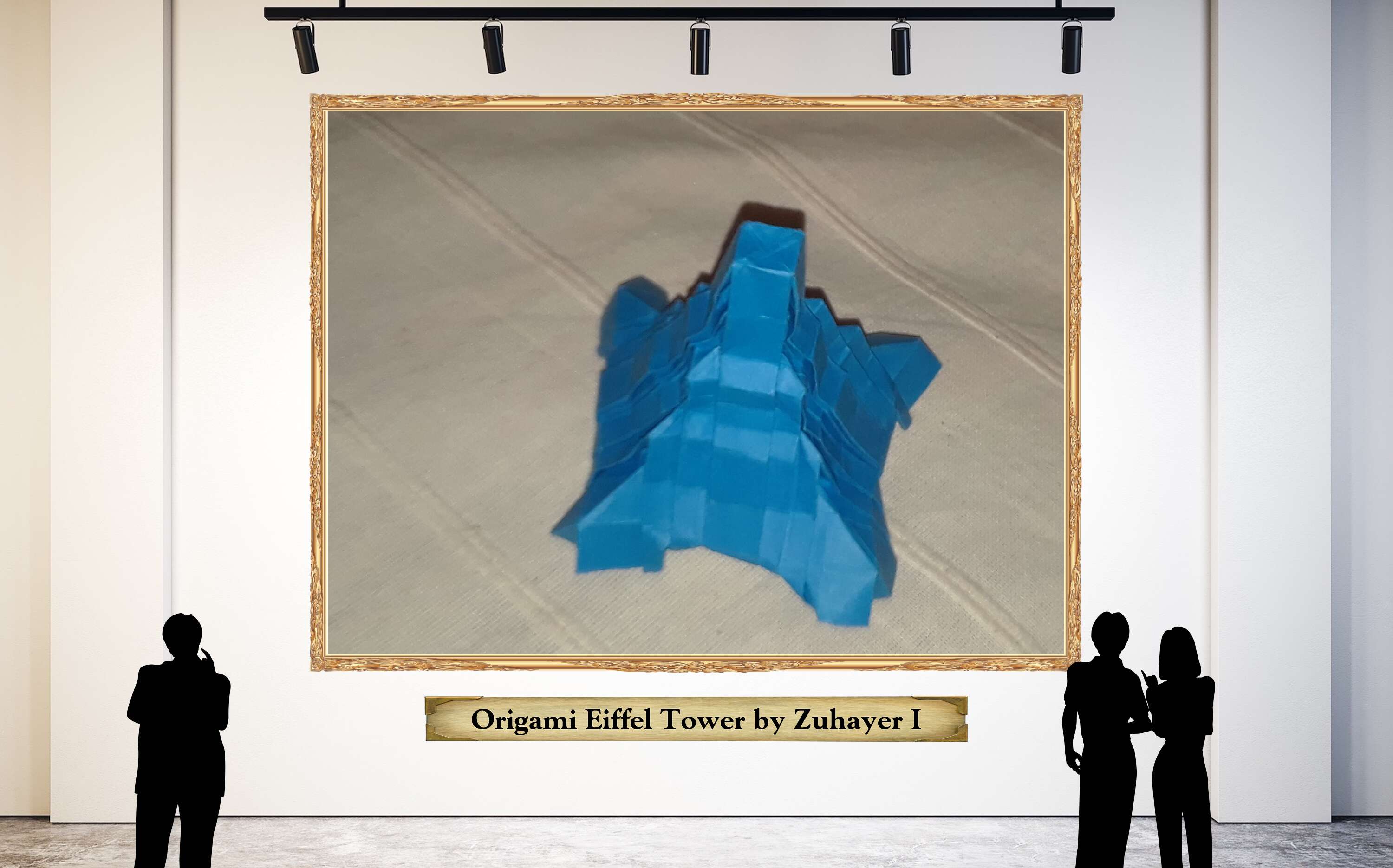 Origami Eiffel Tower by Zuhayer I