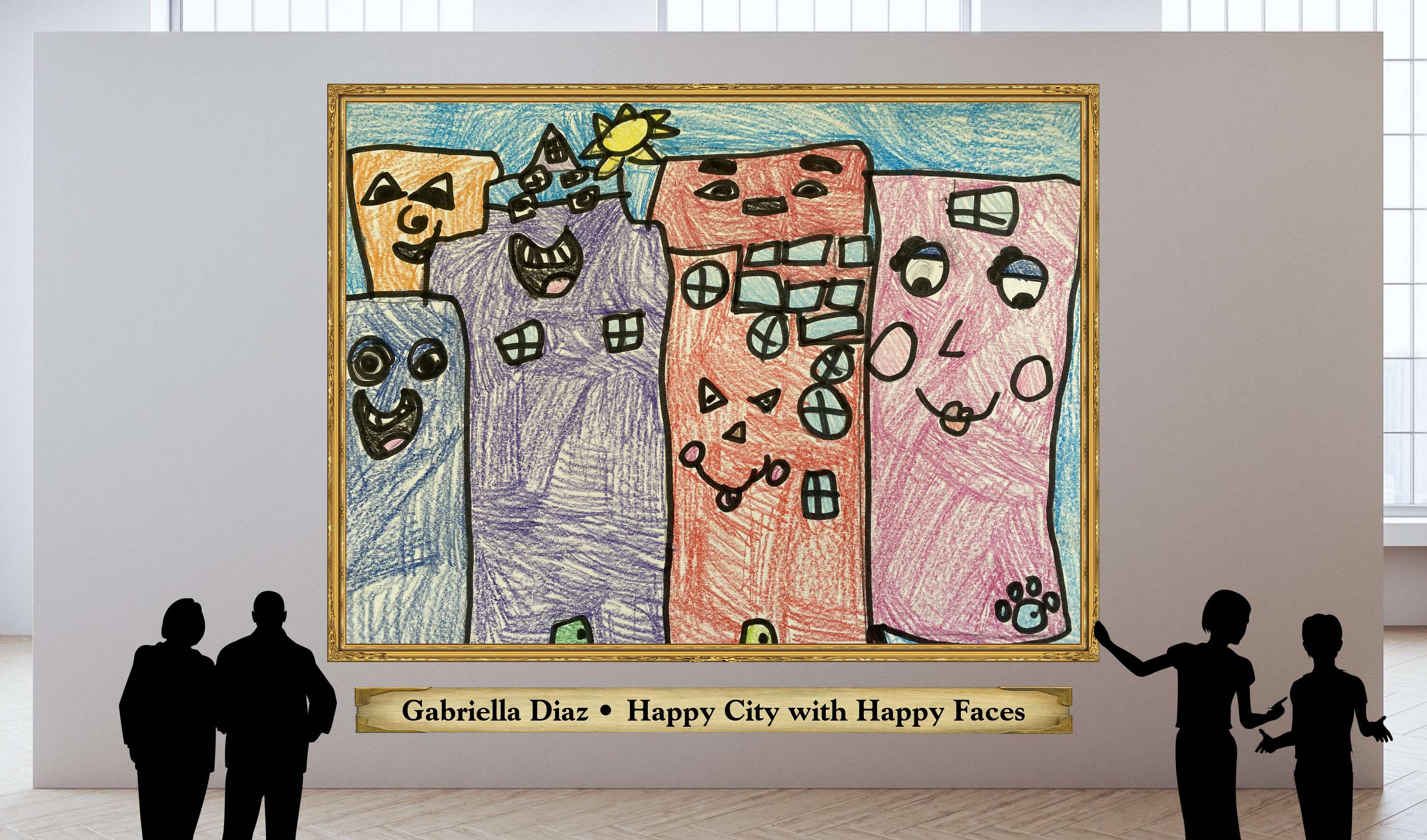 Gabriella Diaz • Happy City with Happy Faces