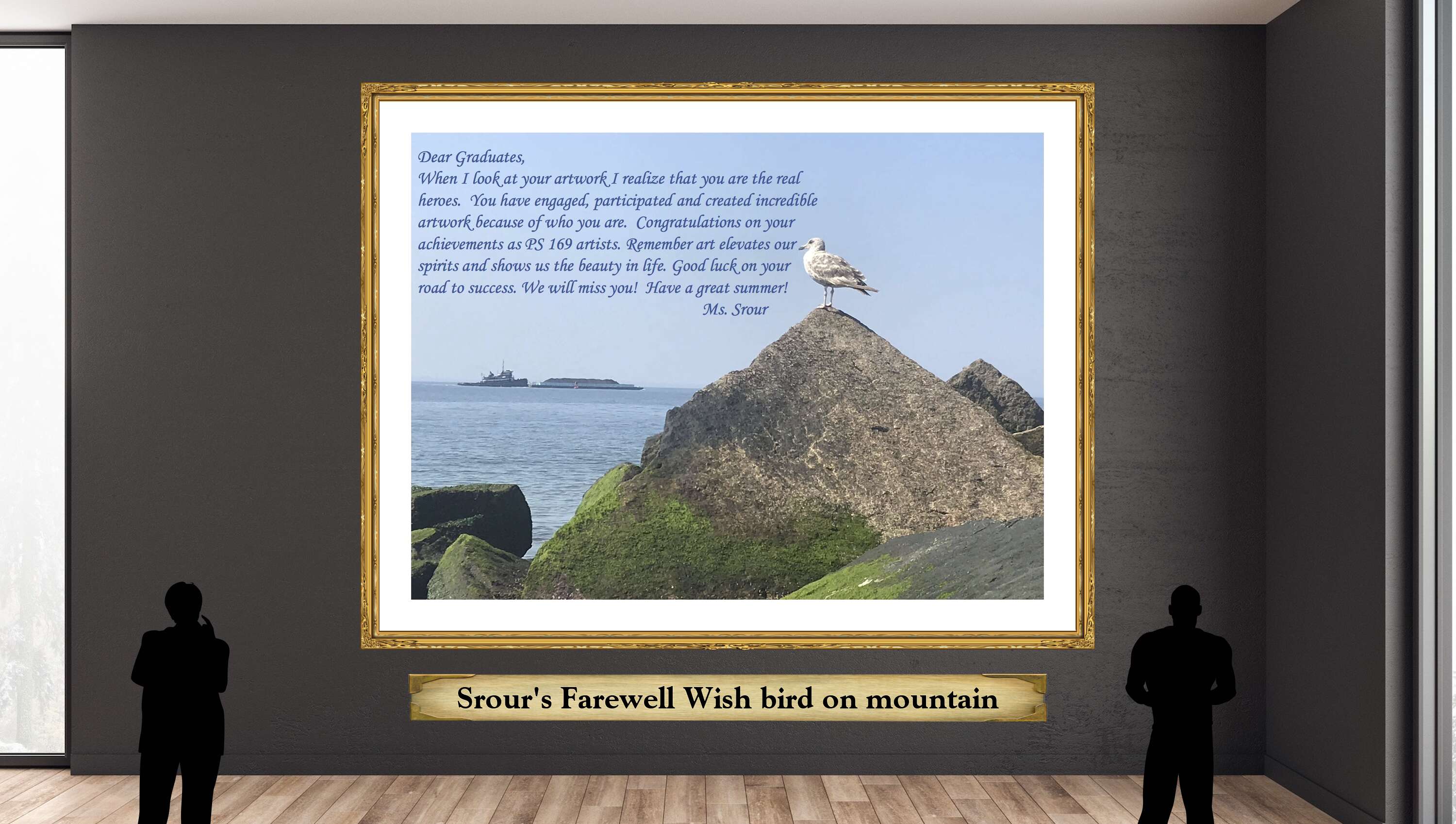 Srour&#039;s Farewell Wish bird on mountain