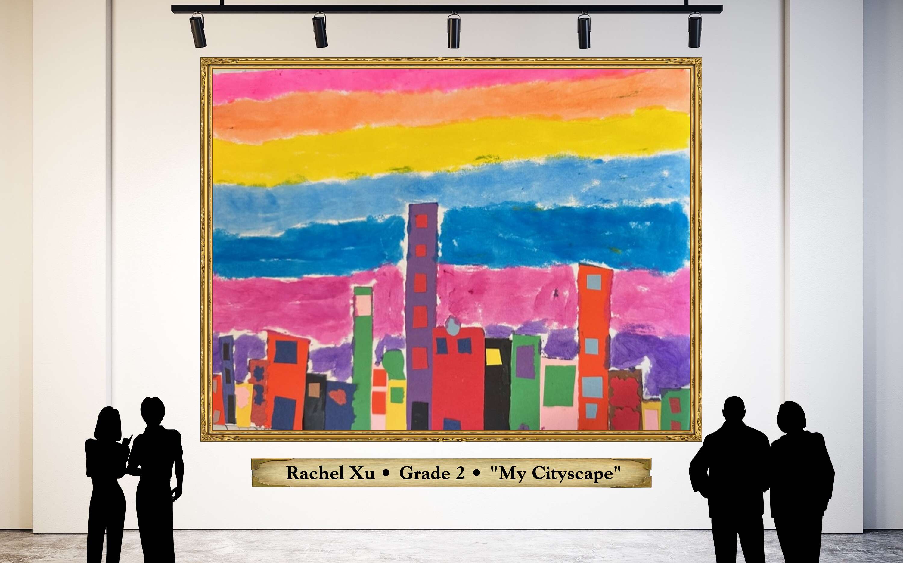  Rachel Xu • Grade 2 • &quot;My Cityscape&quot;