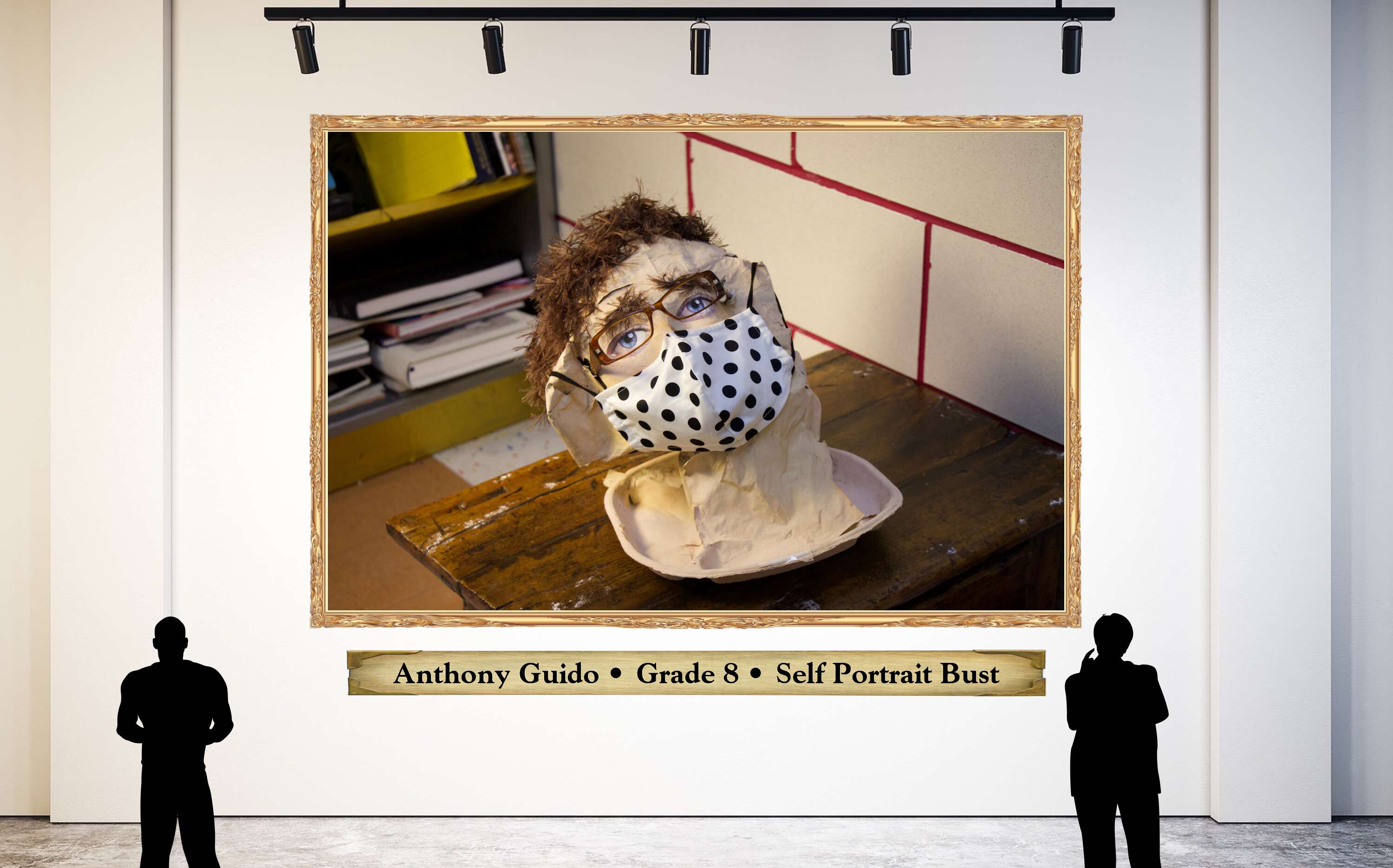 Anthony Guido • Grade 8 • Self Portrait Bust