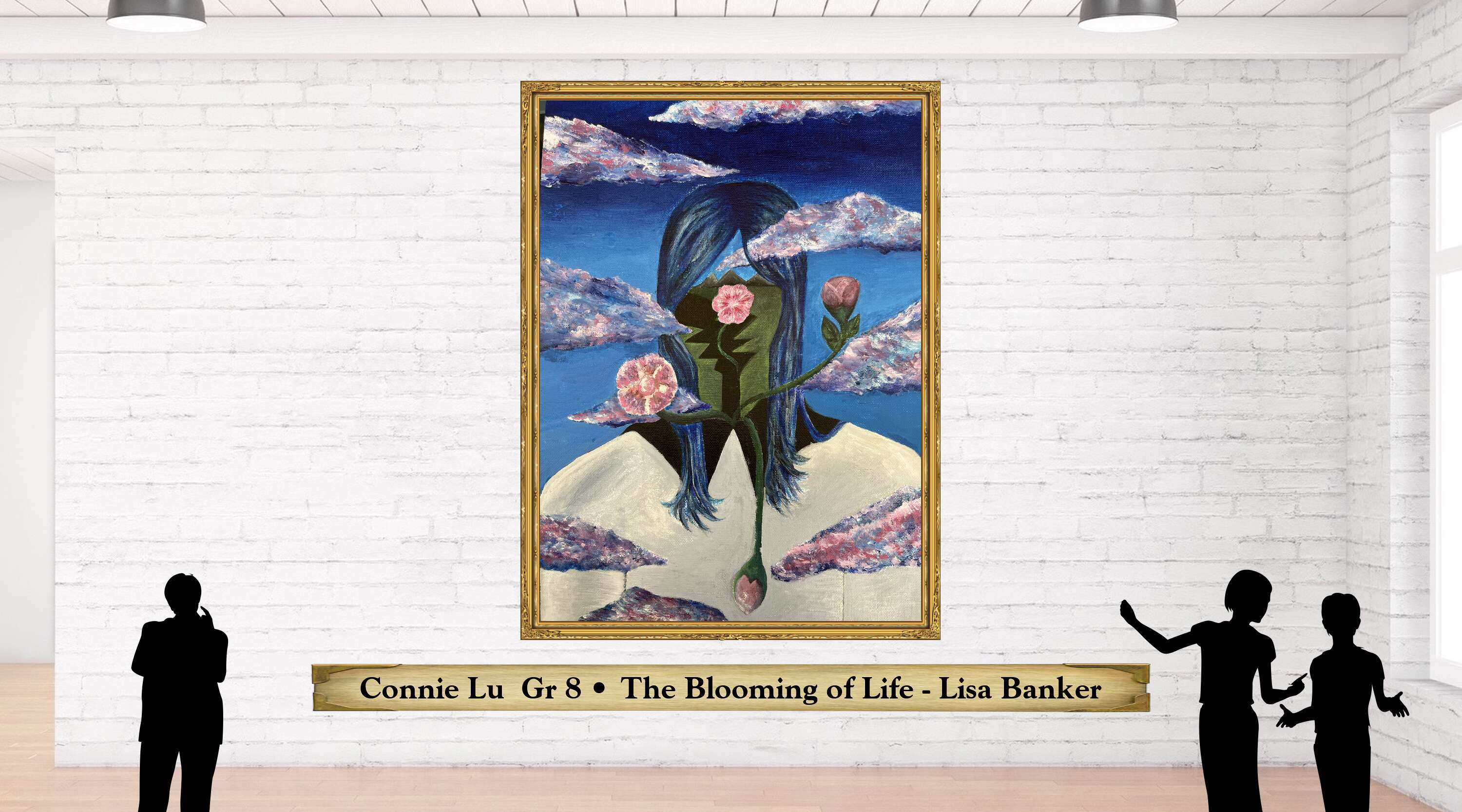Connie Lu  Gr 8 • The Blooming of Life - Lisa Banker