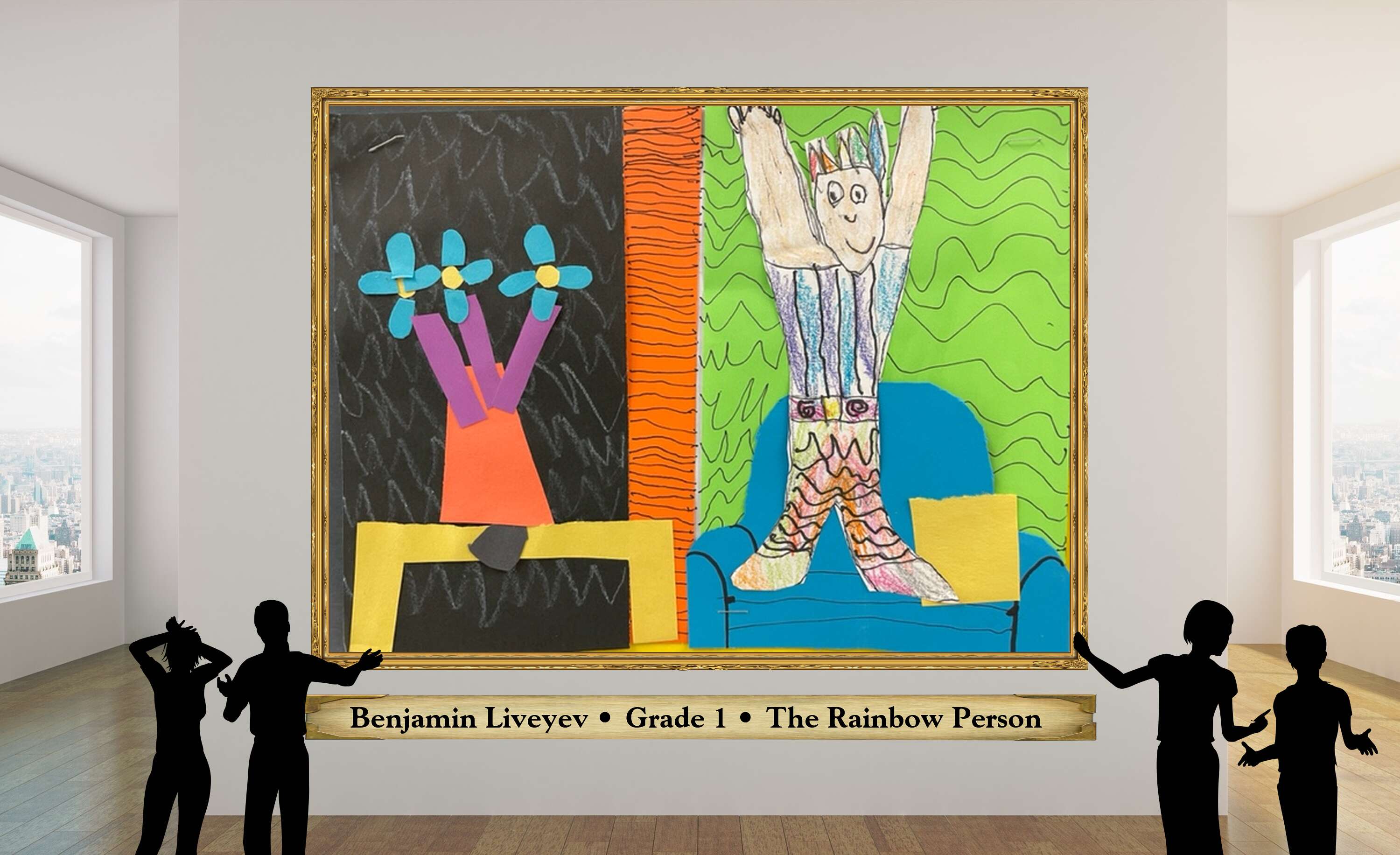 Benjamin Liveyev • Grade 1 • The Rainbow Person 