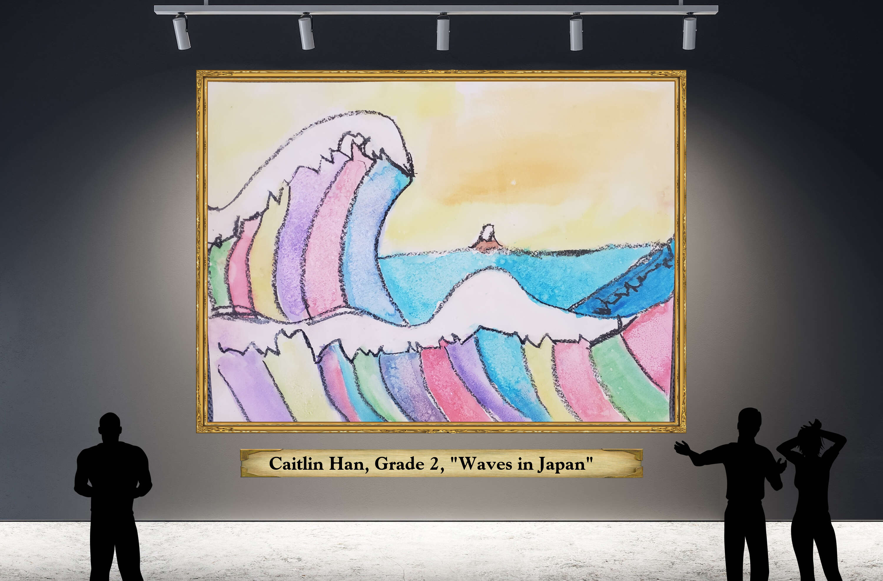 Caitlin Han, Grade 2, &quot;Waves in Japan&quot;    