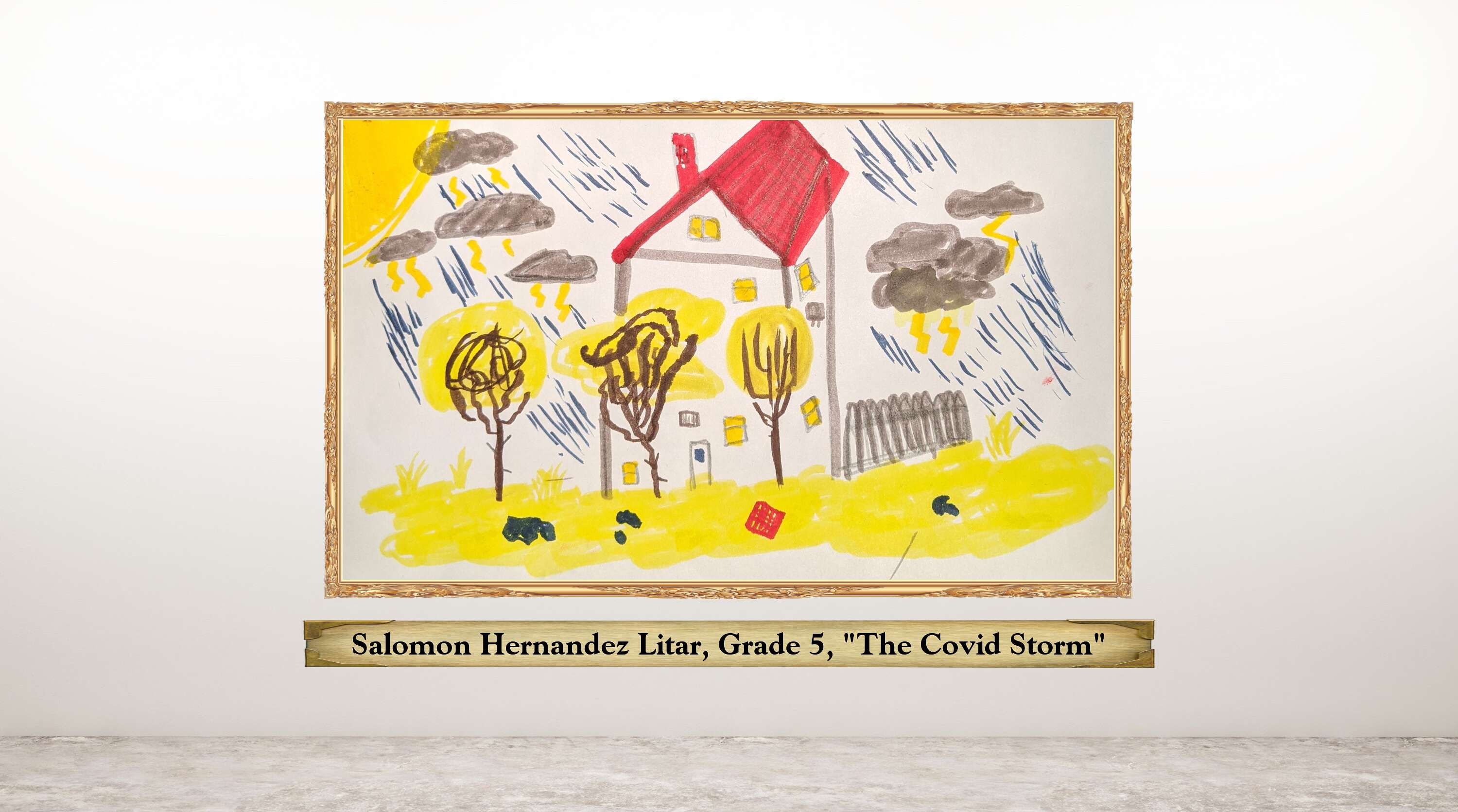 Salomon Hernandez Litar, Grade 5, &quot;The Covid Storm&quot;