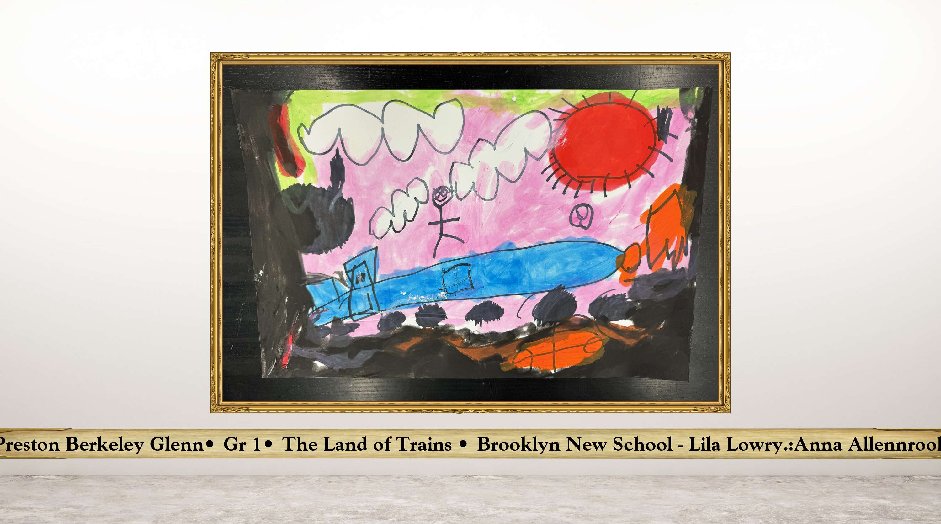 Preston Berkeley Glenn• Gr 1• The Land of Trains • Brooklyn New School - Lila Lowry.:Anna Allennrook