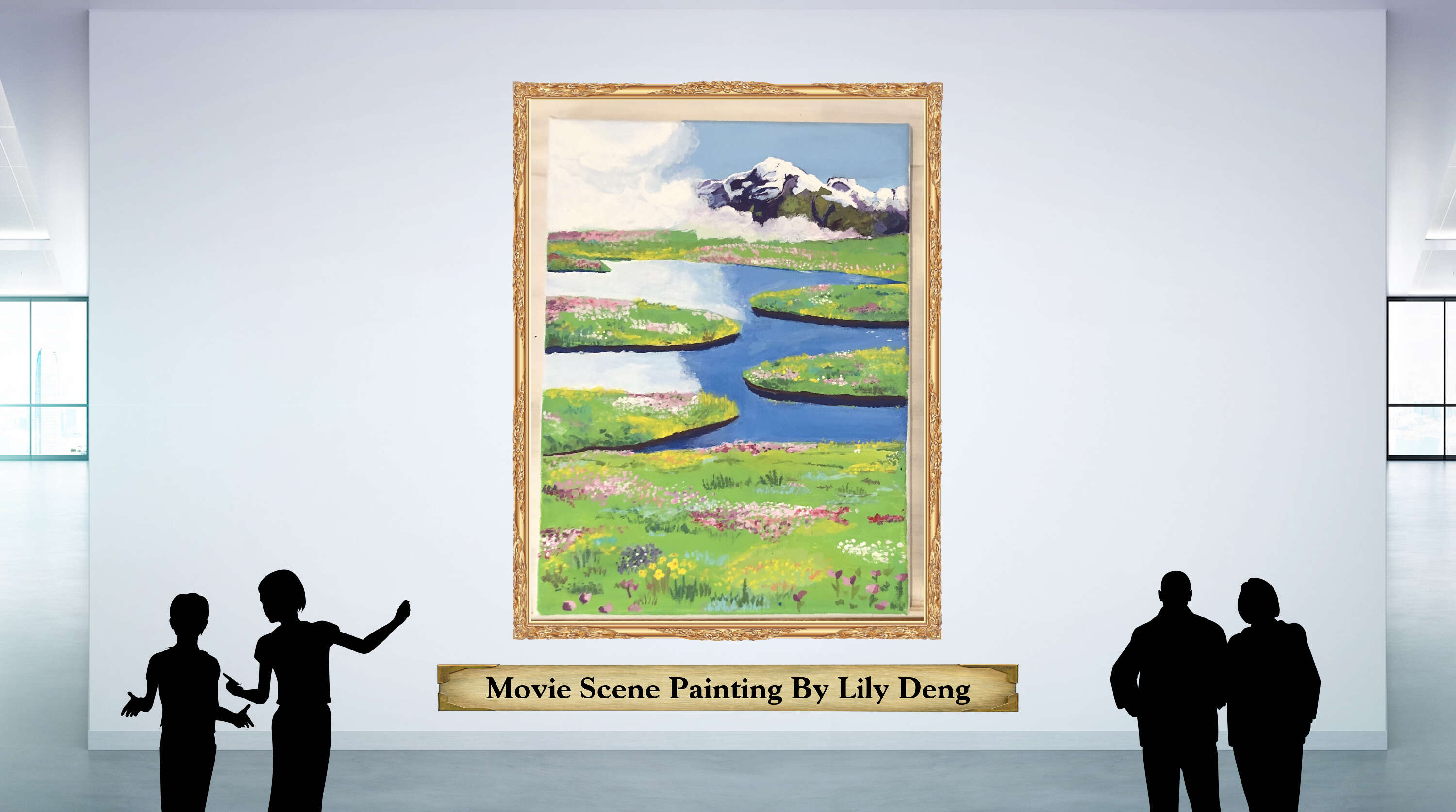 Movie Scene Painting By Lily Deng
