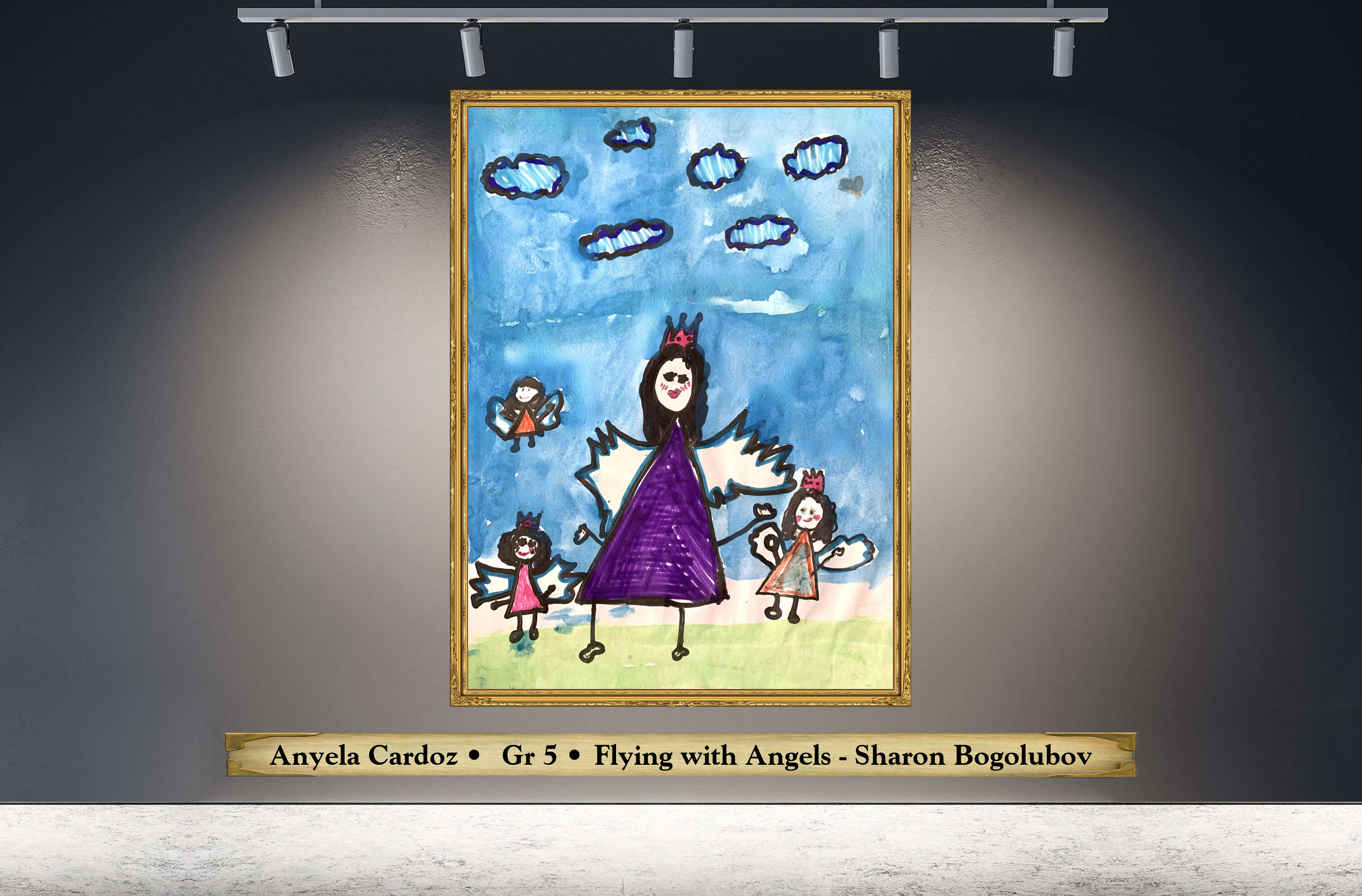 Anyela Cardoz •  Gr 5 • Flying with Angels - Sharon Bogolubov