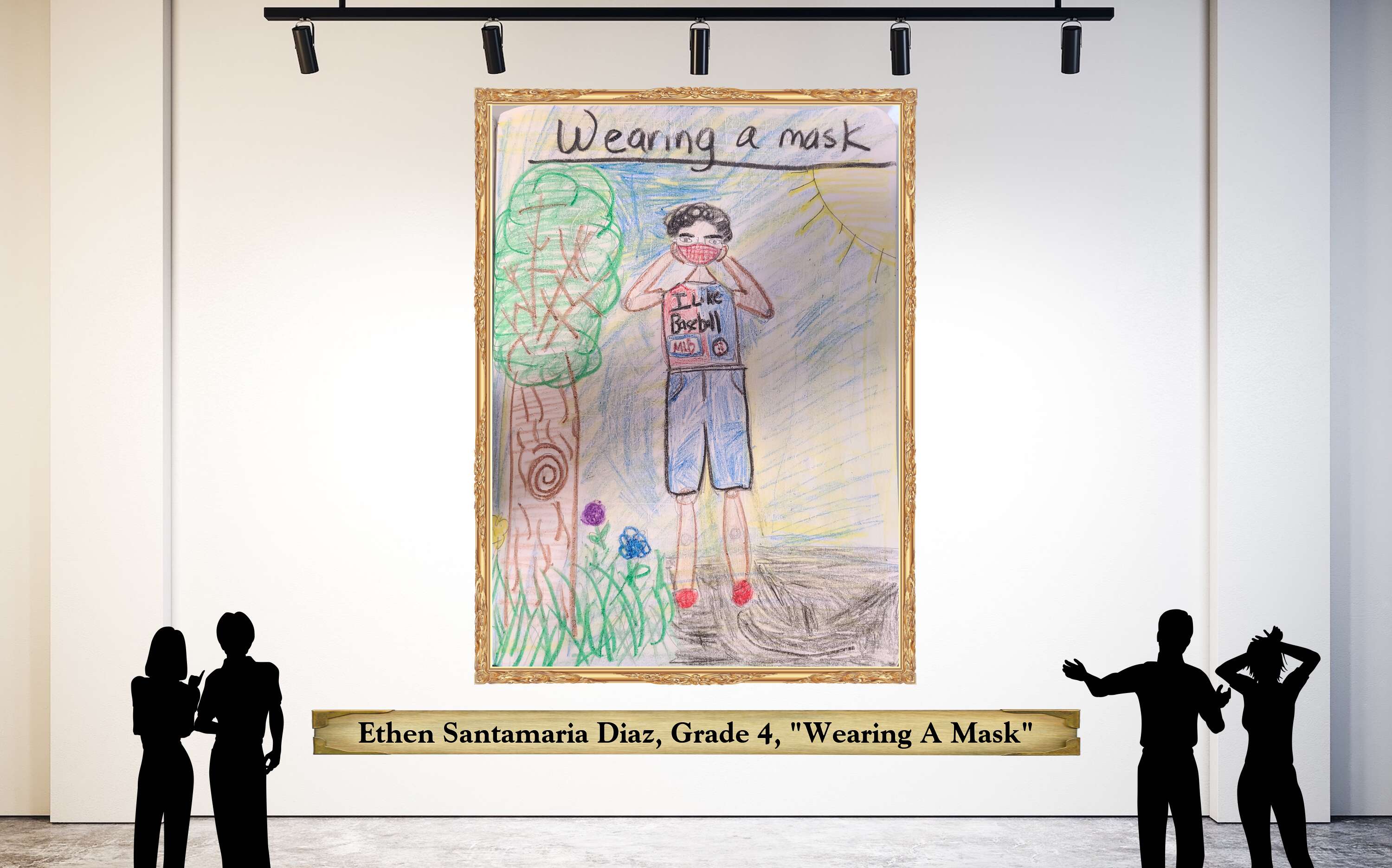 Ethen Santamaria Diaz, Grade 4, &quot;Wearing A Mask&quot;