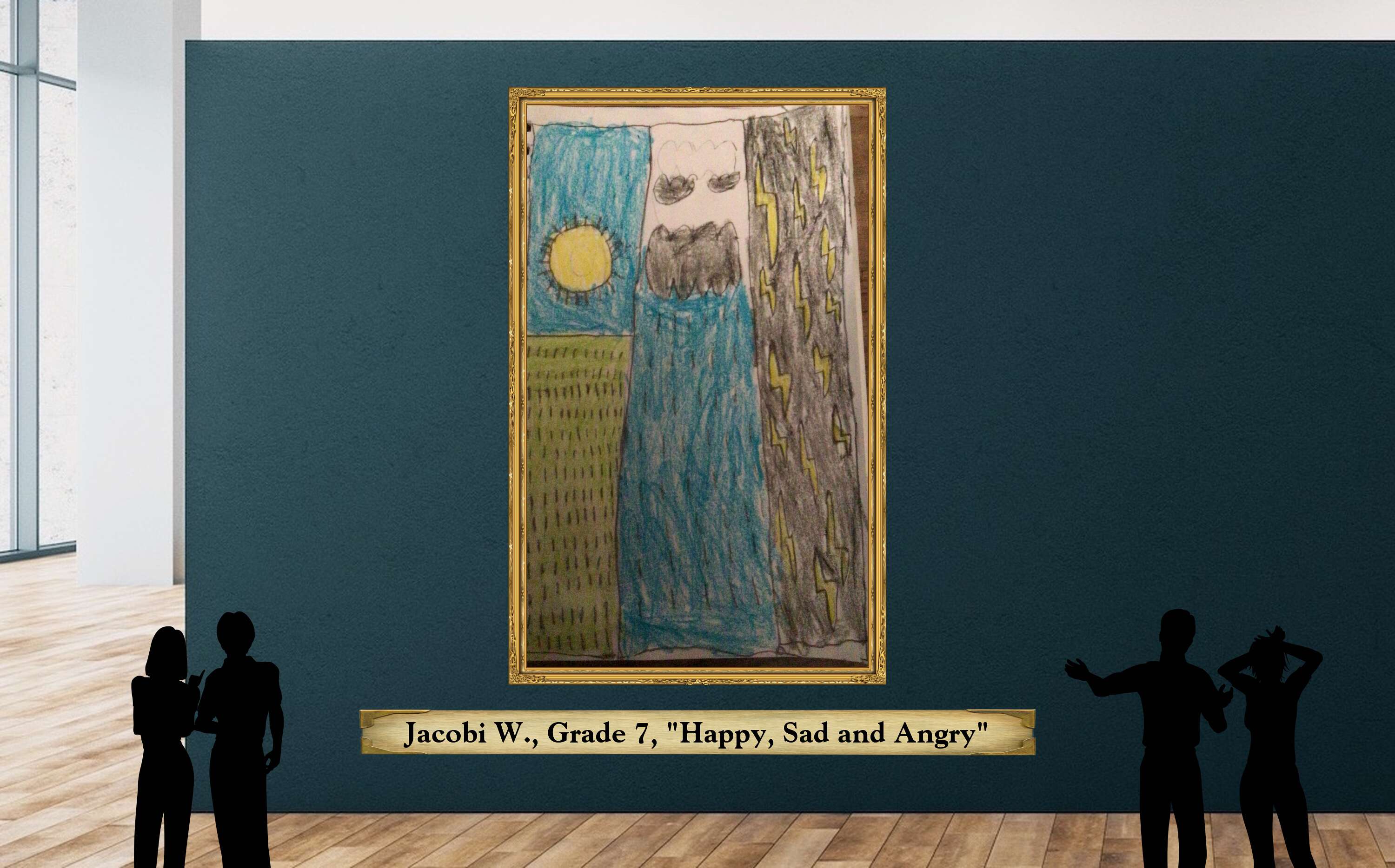 Jacobi W., Grade 7, &quot;Happy, Sad and Angry&quot;