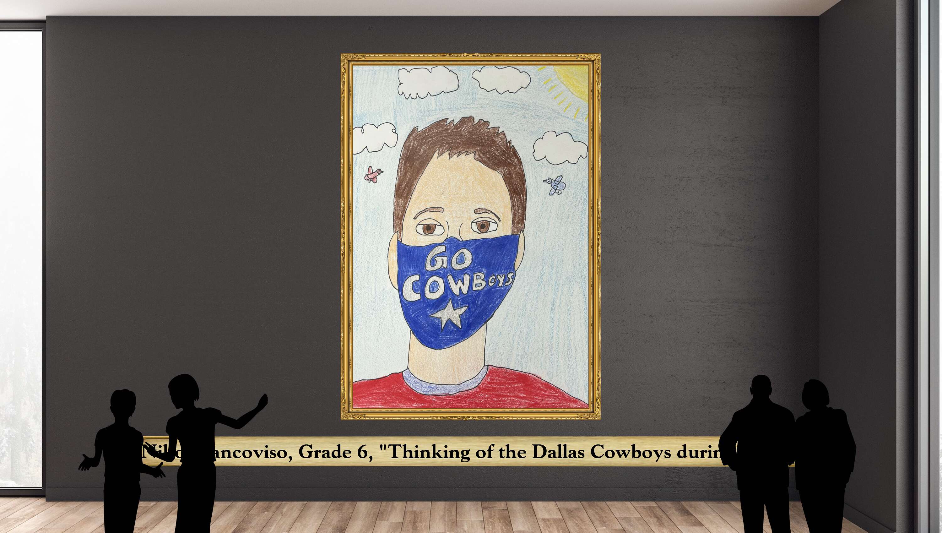 Niko Biancoviso, Grade 6, &quot;Thinking of the Dallas Cowboys during Covid&quot;