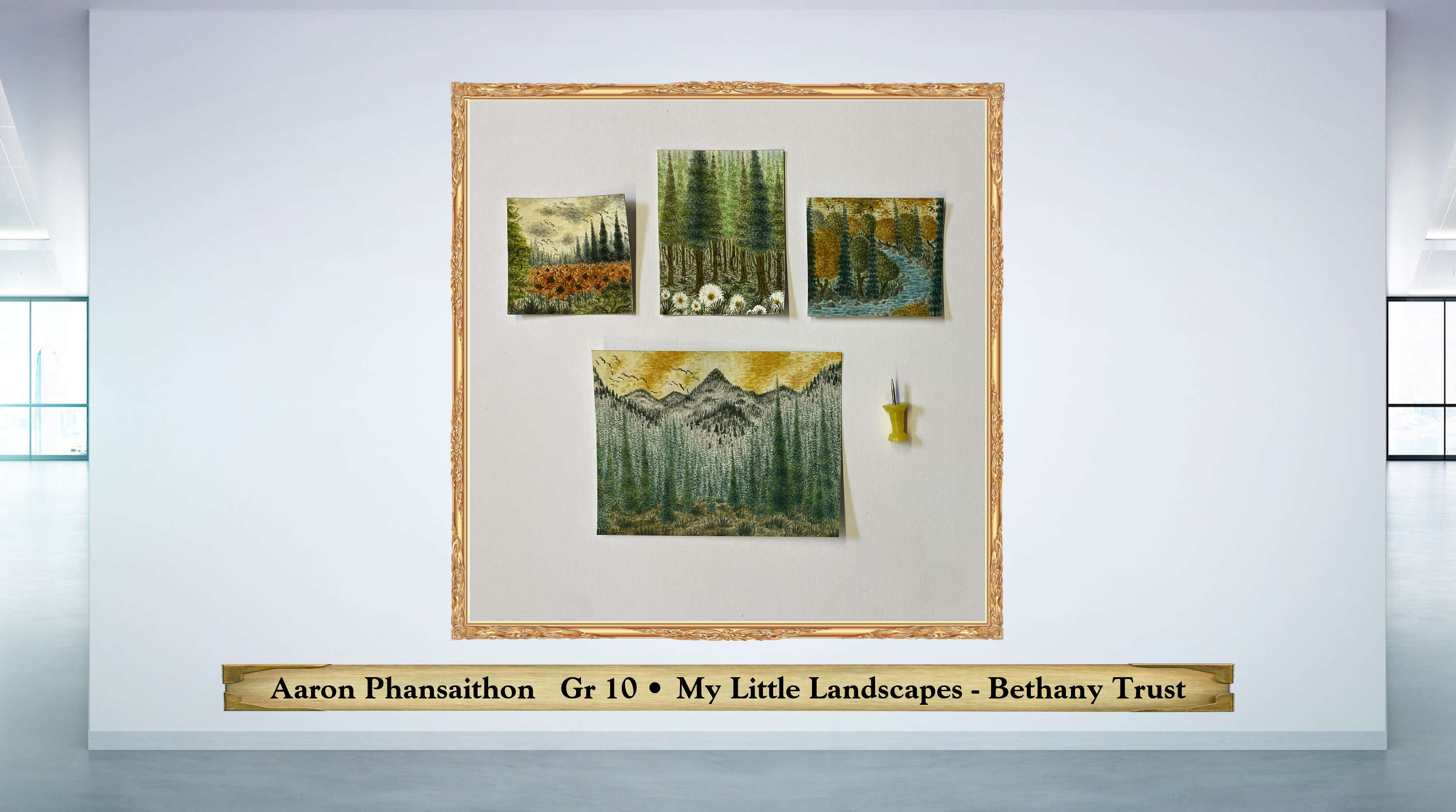 Aaron Phansaithon   Gr 10 • My Little Landscapes - Bethany Trust