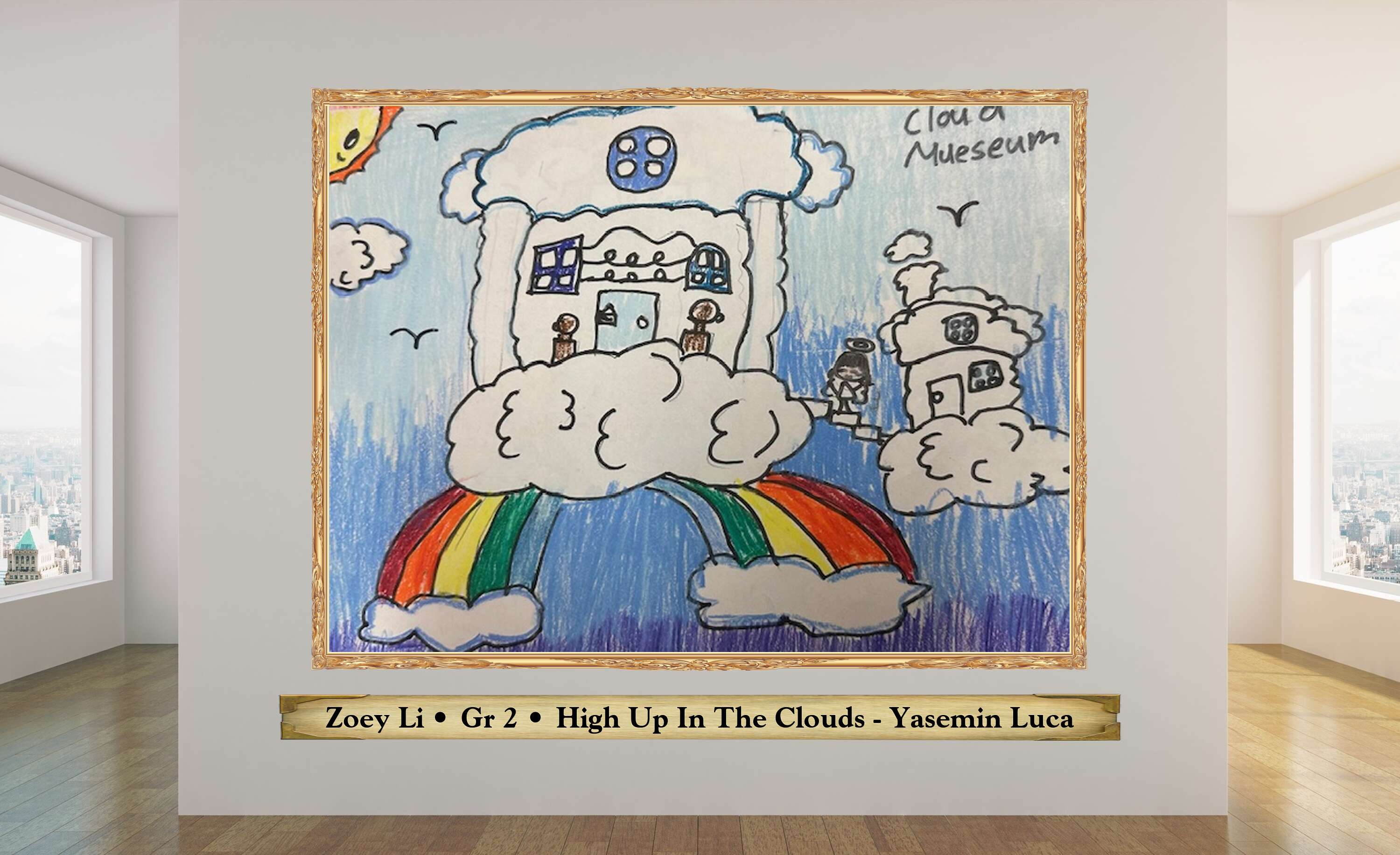 Zoey Li • Gr 2 • High Up In The Clouds - Yasemin Luca