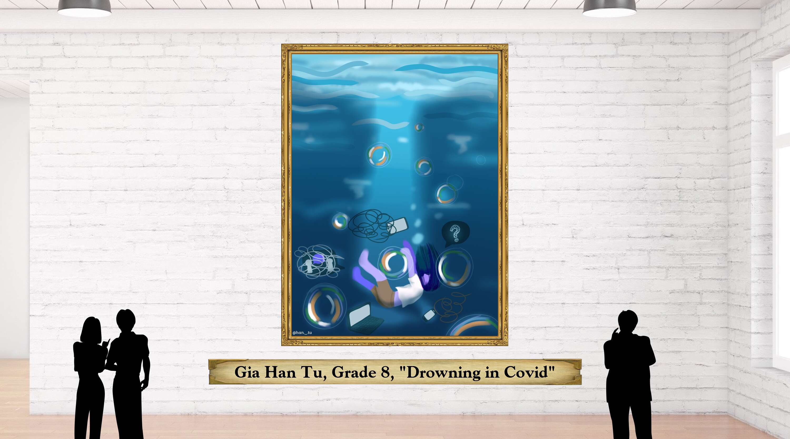 Gia Han Tu, Grade 8, &quot;Drowning in Covid&quot;
