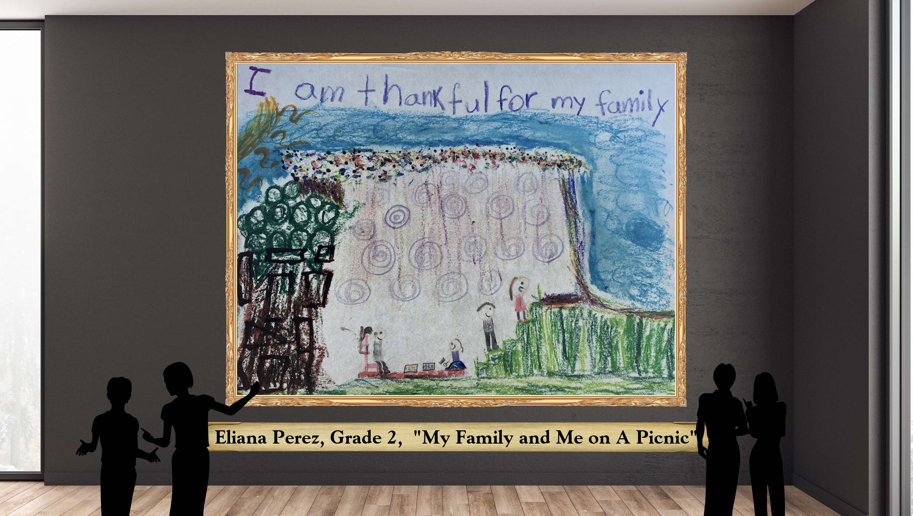 Eliana Perez, Grade 2,  &quot;My Family and Me on A Picnic&quot;