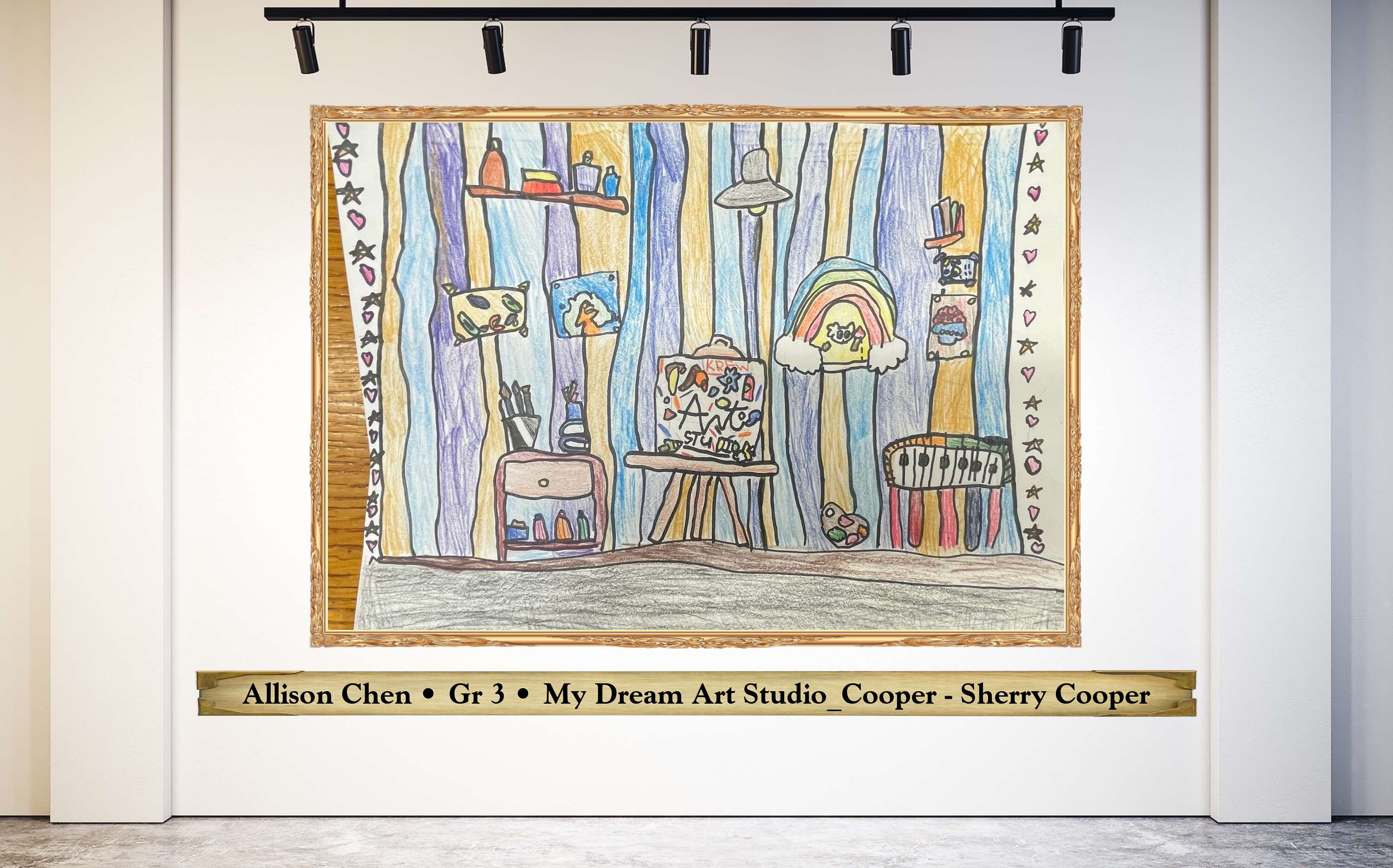 Allison Chen • Gr 3 • My Dream Art Studio_Cooper - Sherry Cooper