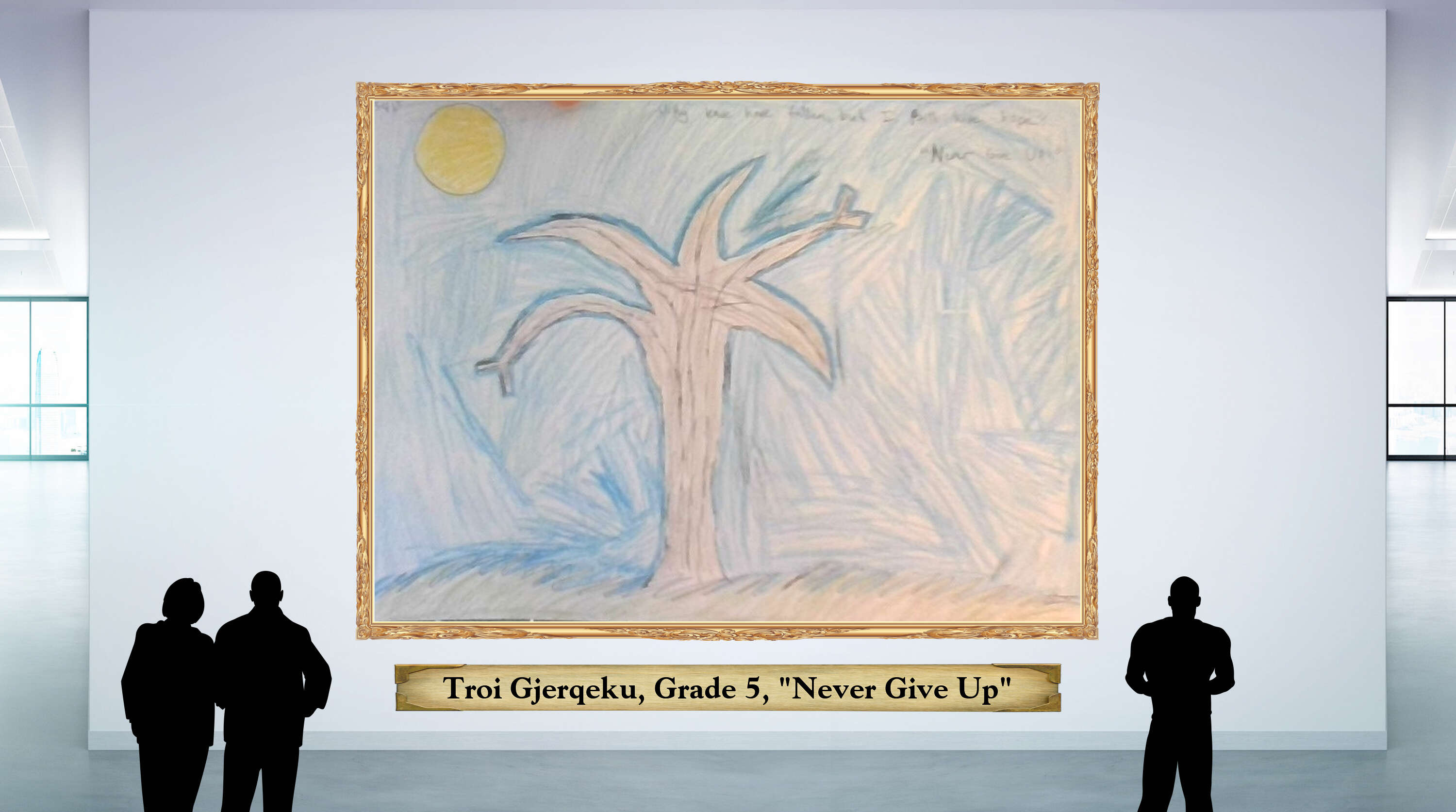 Troi Gjerqeku, Grade 5, &quot;Never Give Up&quot;