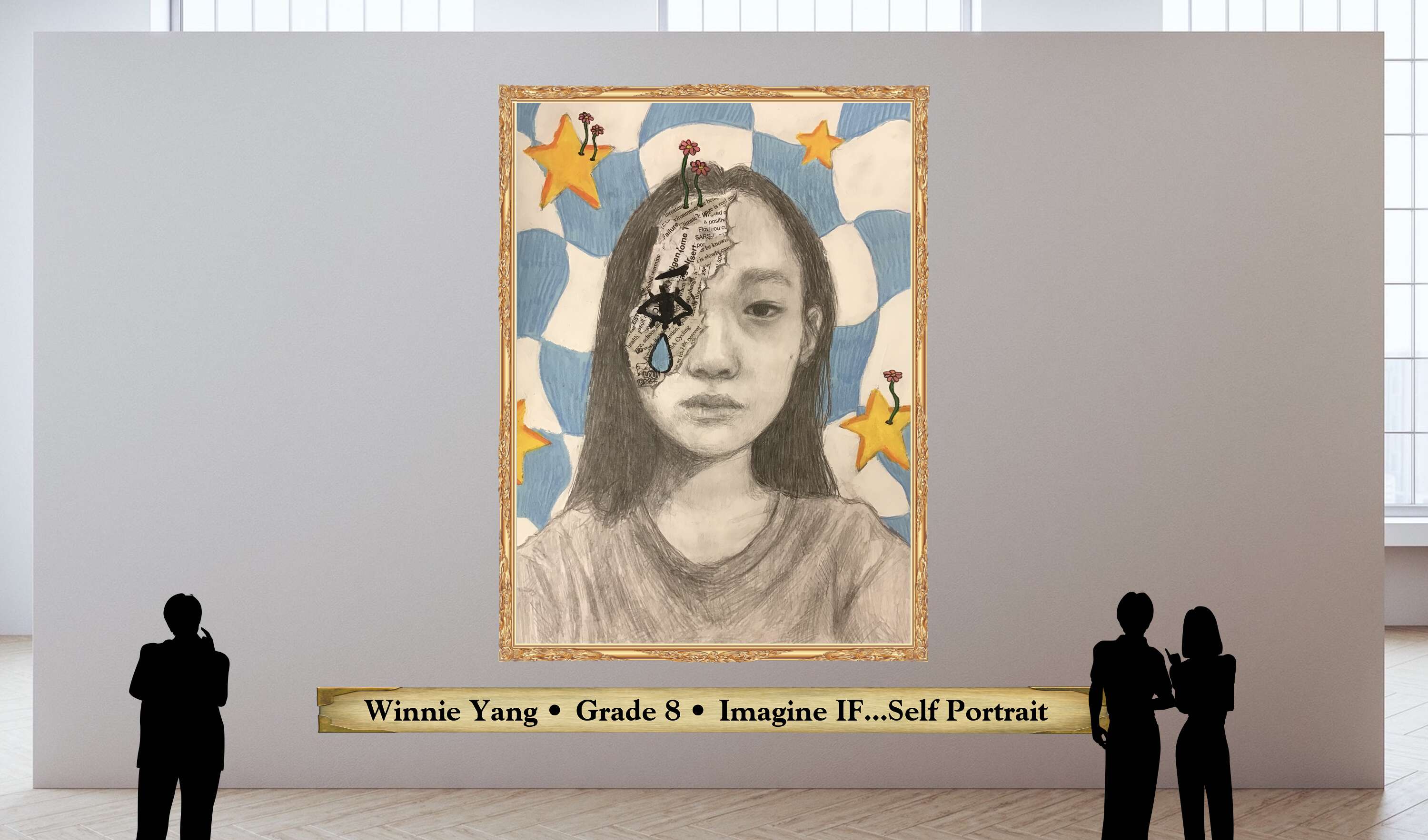 Winnie Yang • Grade 8 • Imagine IF...Self Portrait  