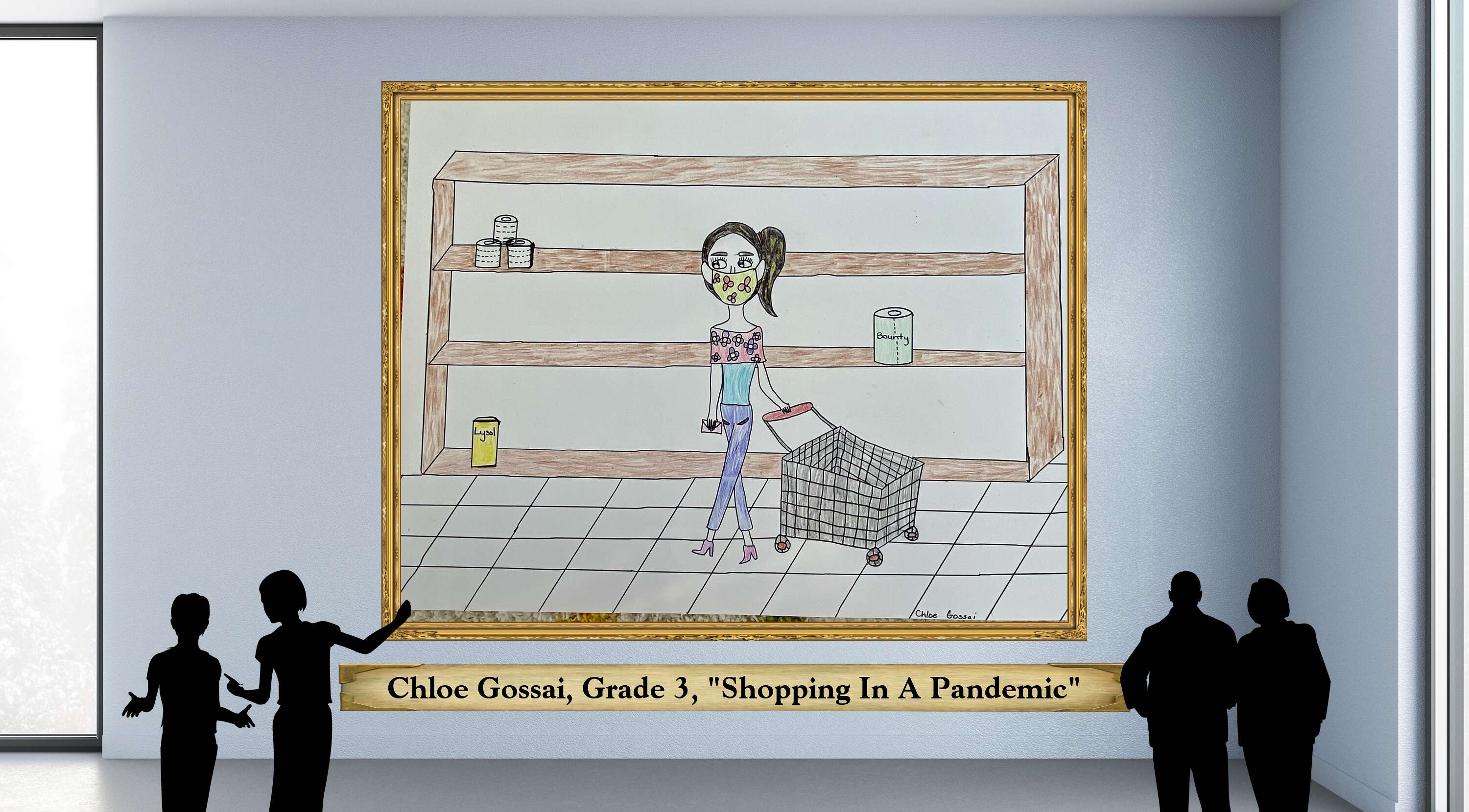 Chloe Gossai, Grade 3, &quot;Shopping In A Pandemic&quot;