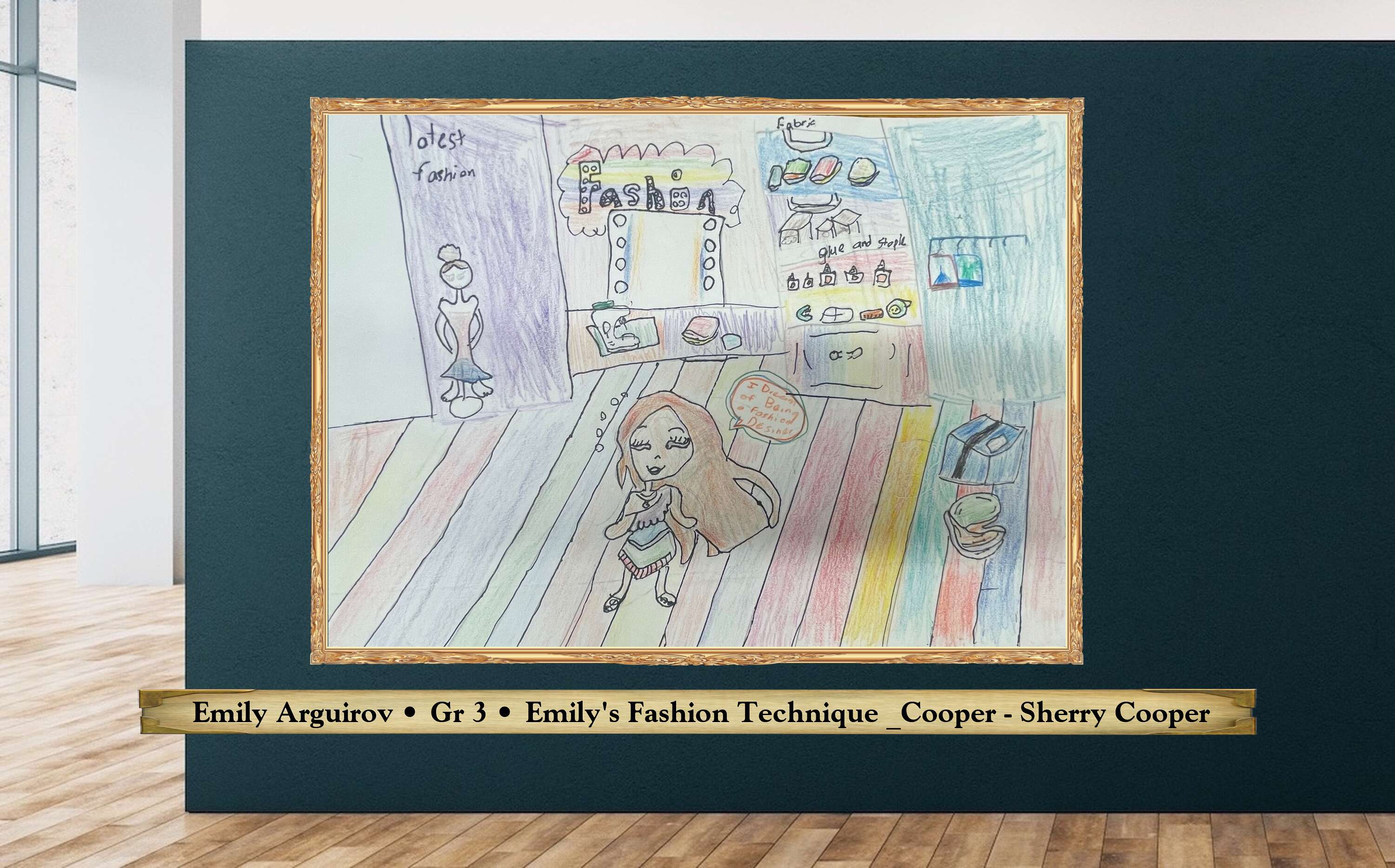 Emily Arguirov • Gr 3 • Emily&#039;s Fashion Technique _Cooper - Sherry Cooper