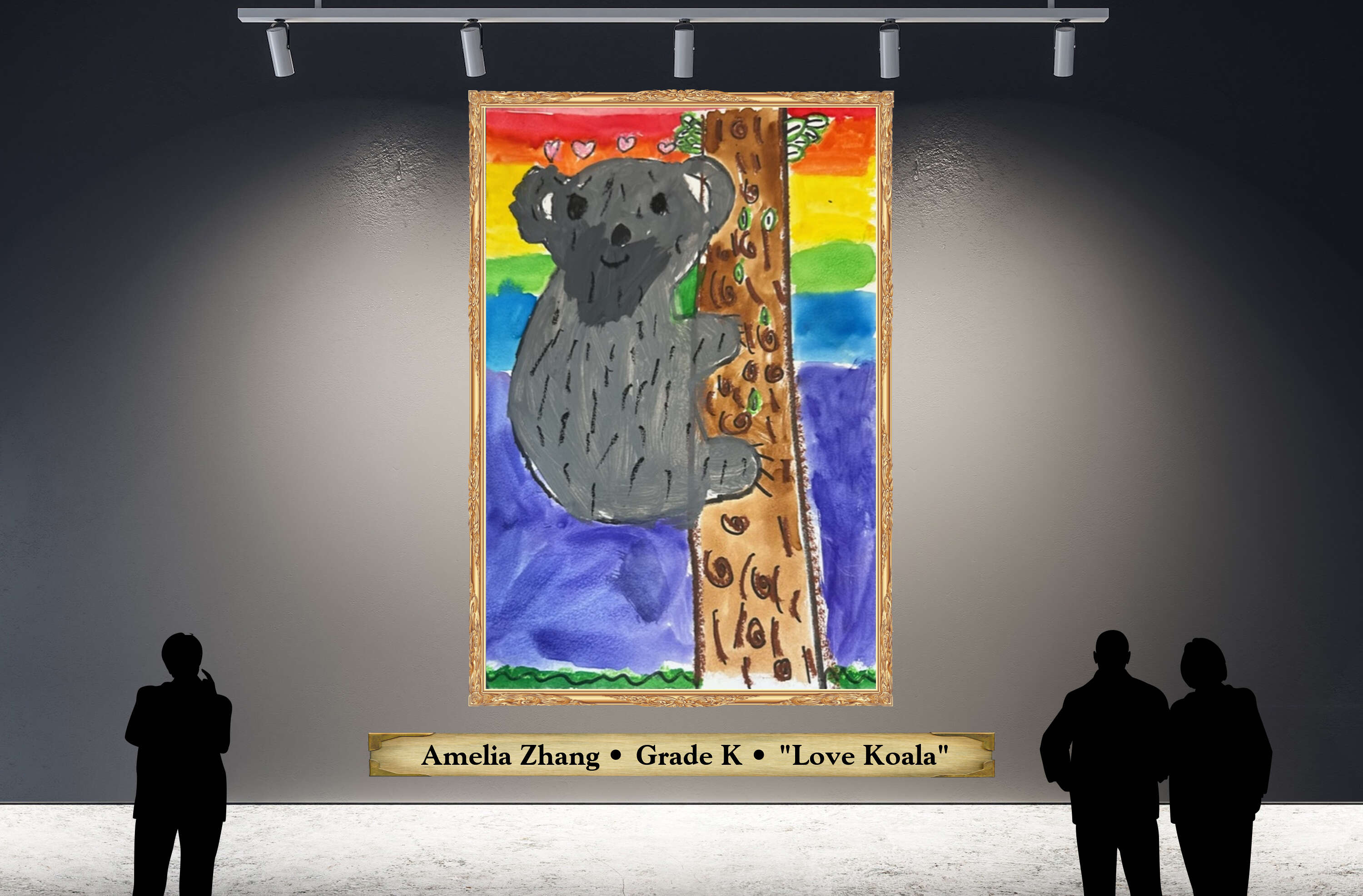  Amelia Zhang • Grade K • &quot;Love Koala&quot;
