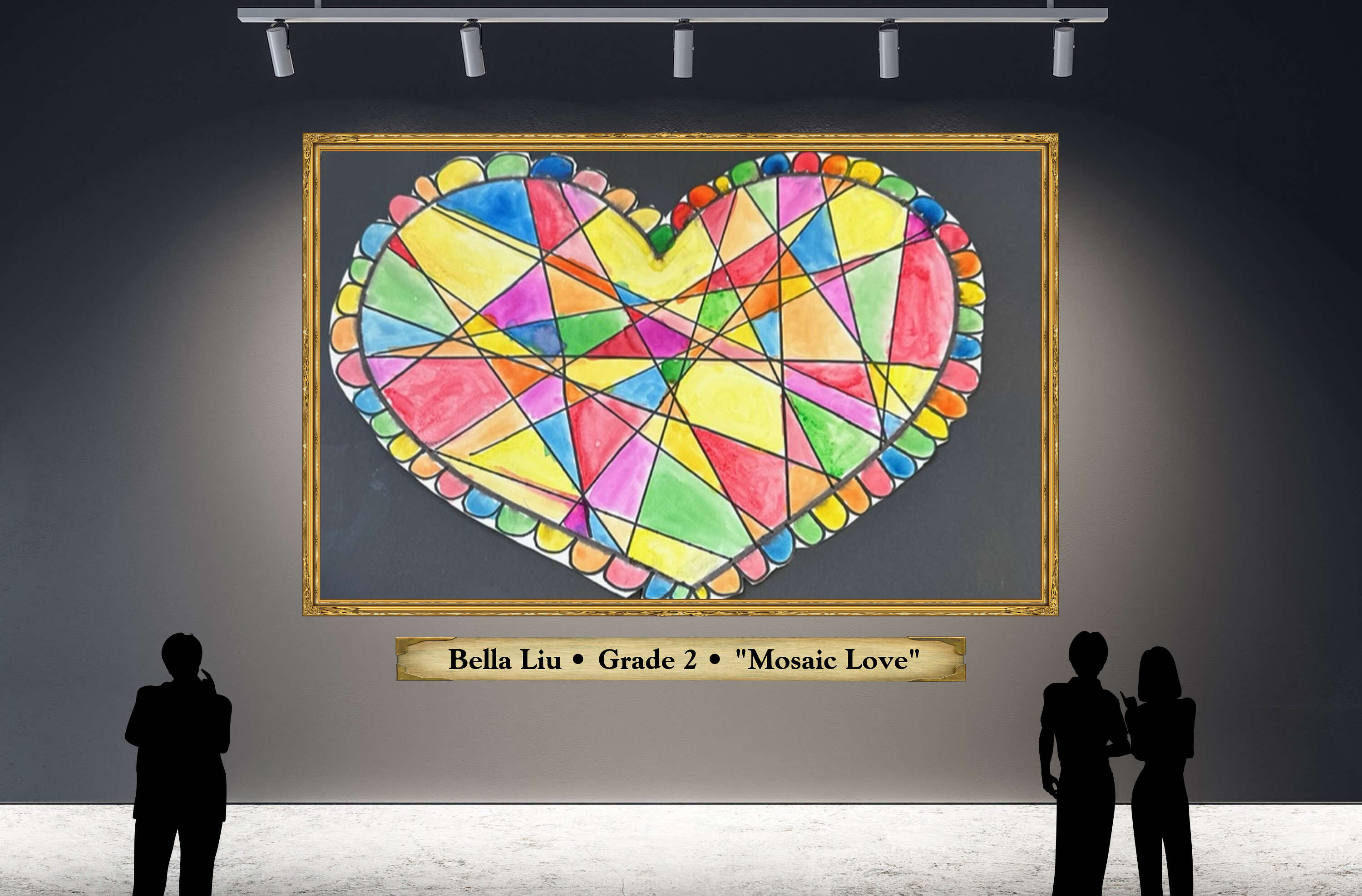 Bella Liu • Grade 2 • &quot;Mosaic Love&quot;