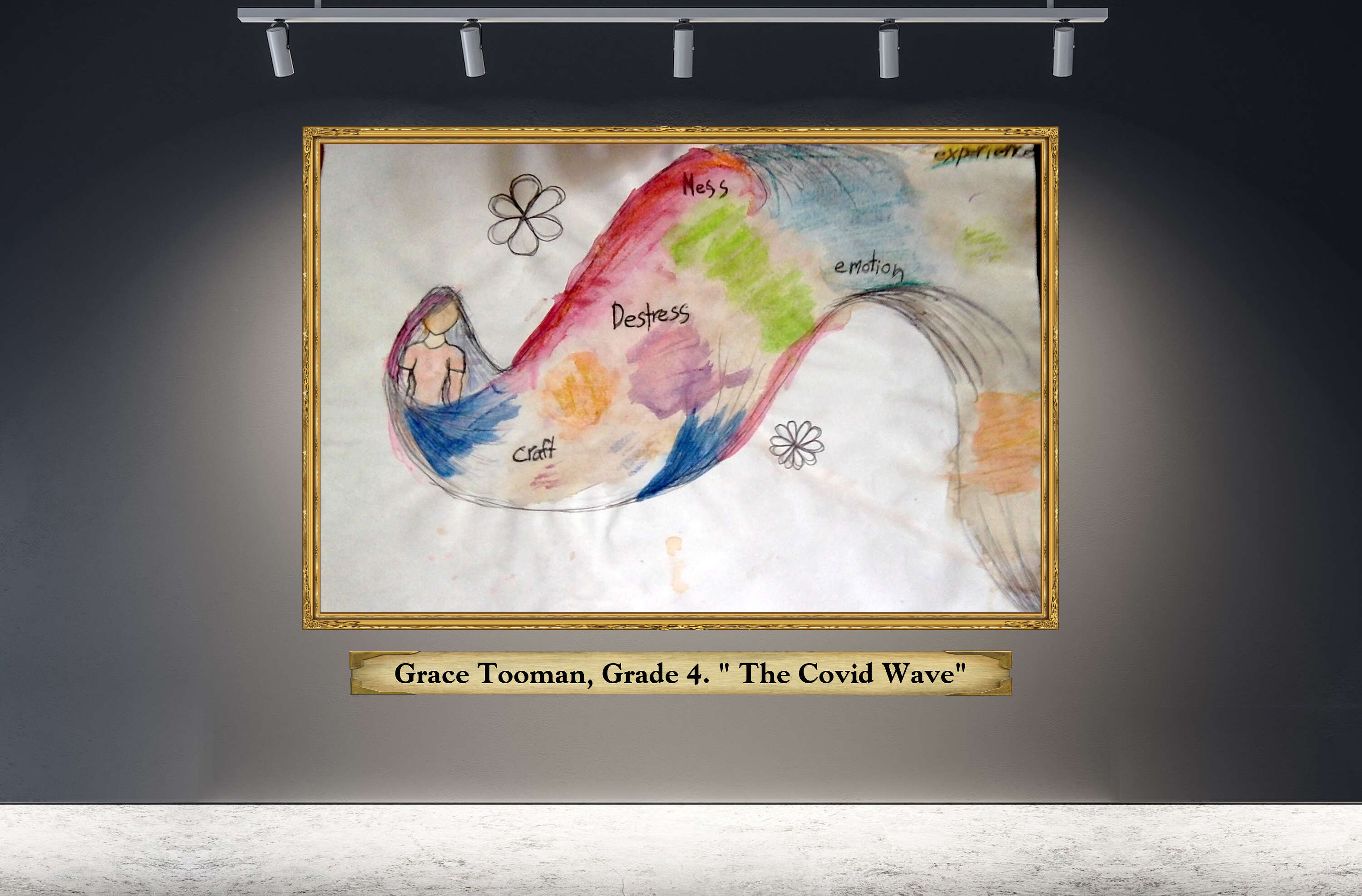 Grace Tooman, Grade 4. &quot; The Covid Wave&quot;