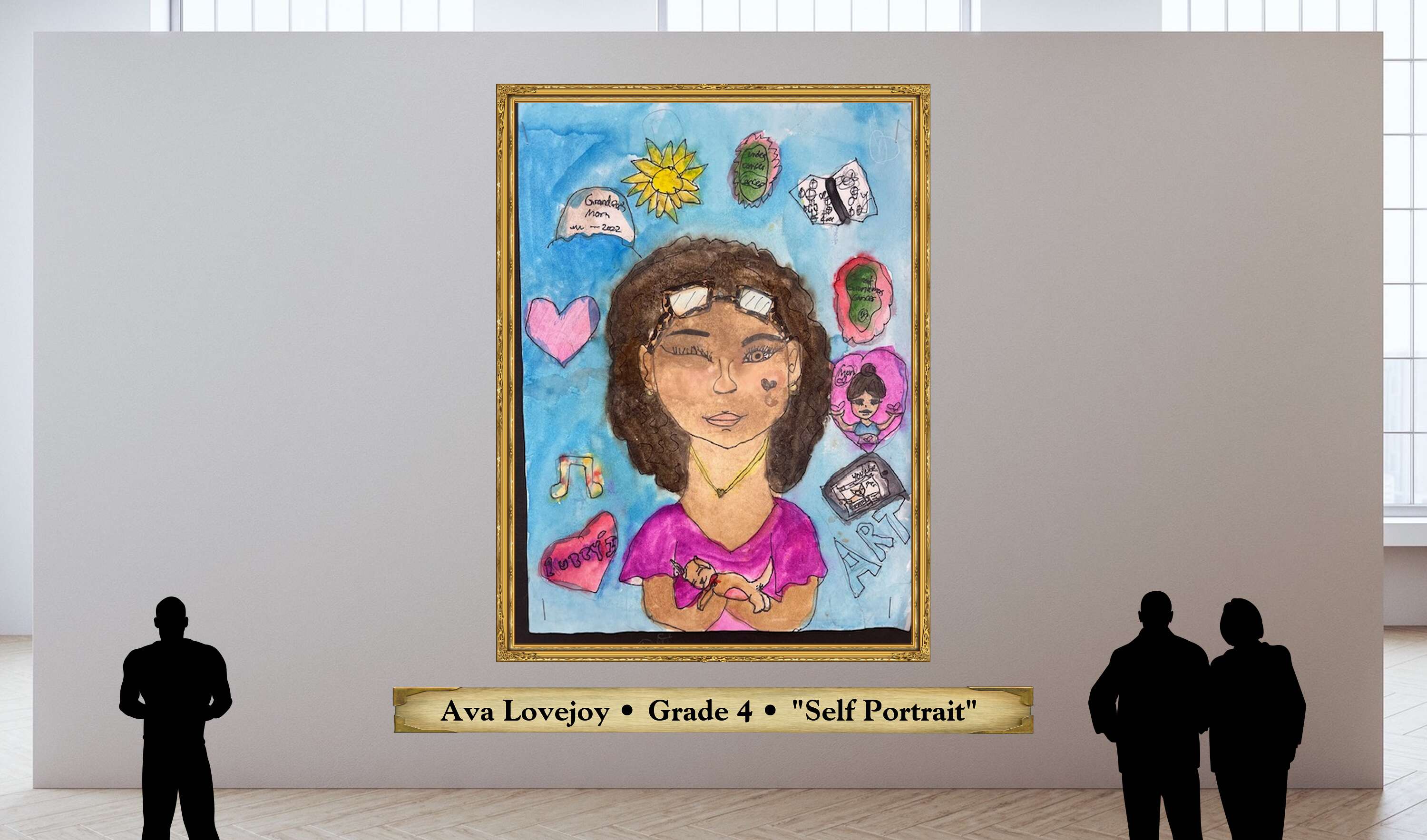 Ava Lovejoy • Grade 4 • &quot;Self Portrait&quot; 